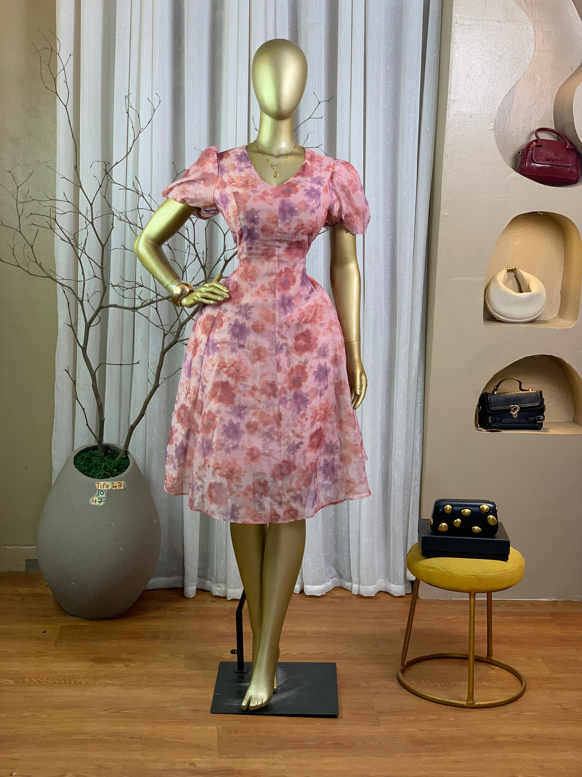 TIFE47 SIZE10 Length47 pink floral
