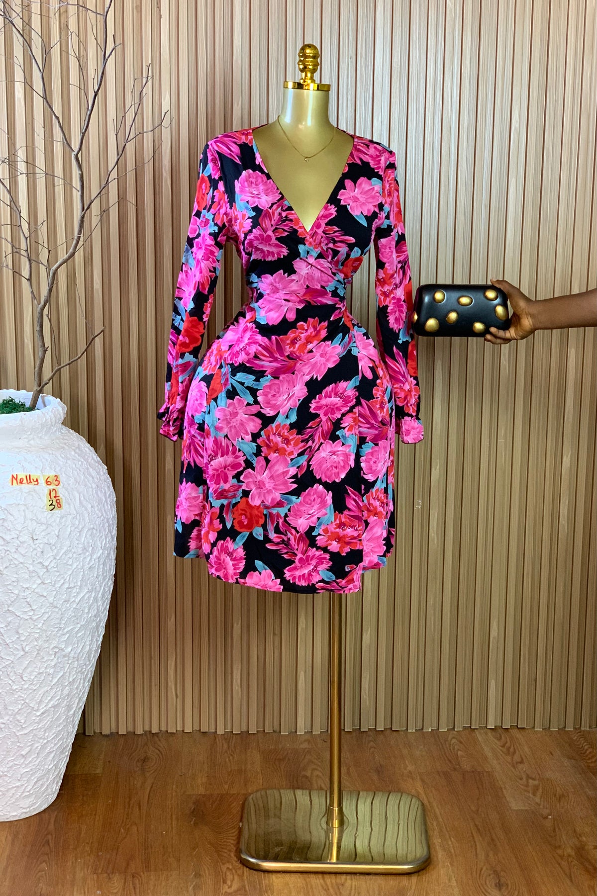 NELLY63 SIZE12 Length38 Floral dress