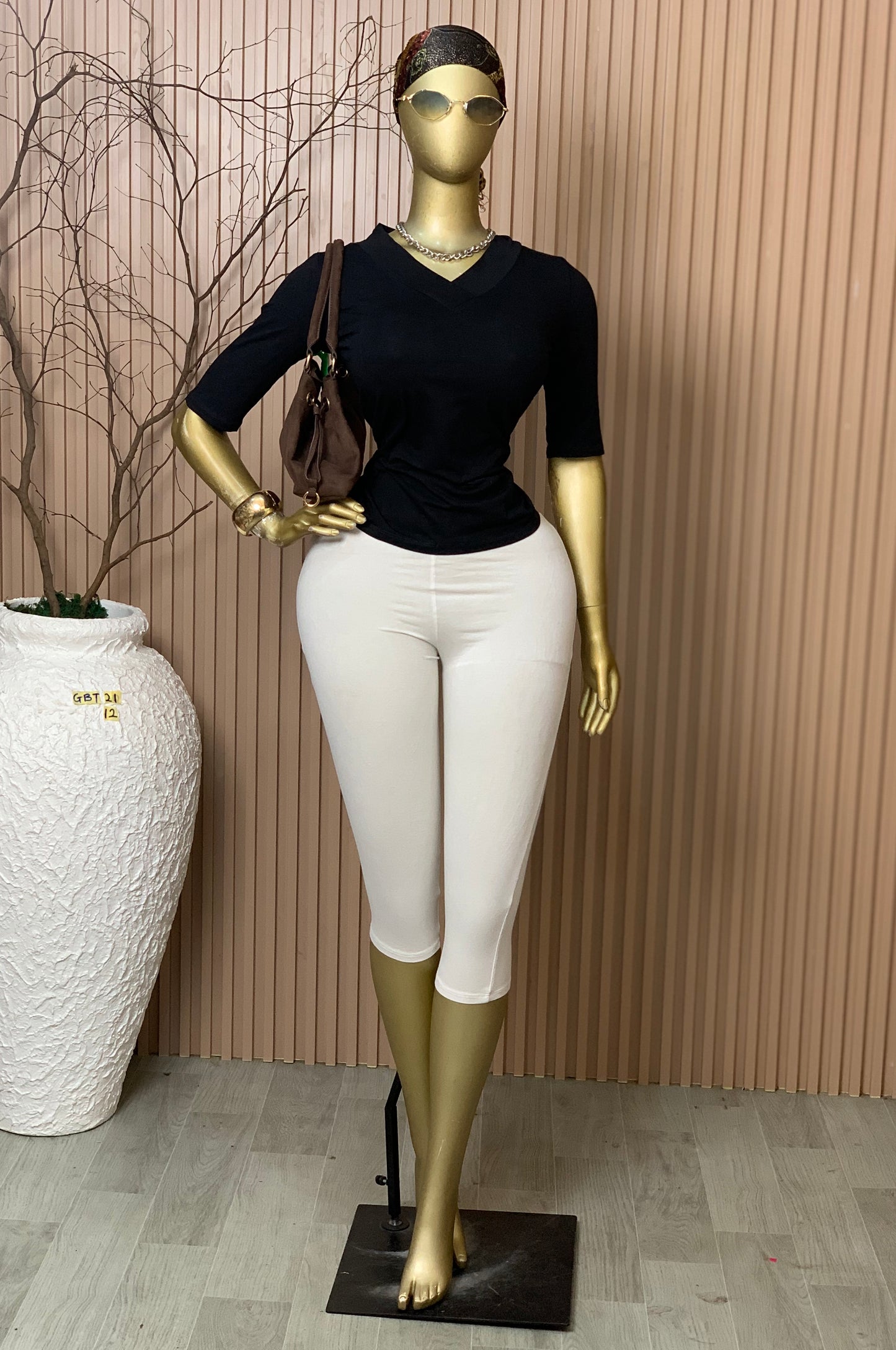 SIZE12 GLAMOUR BASIC TOP21 BLACK