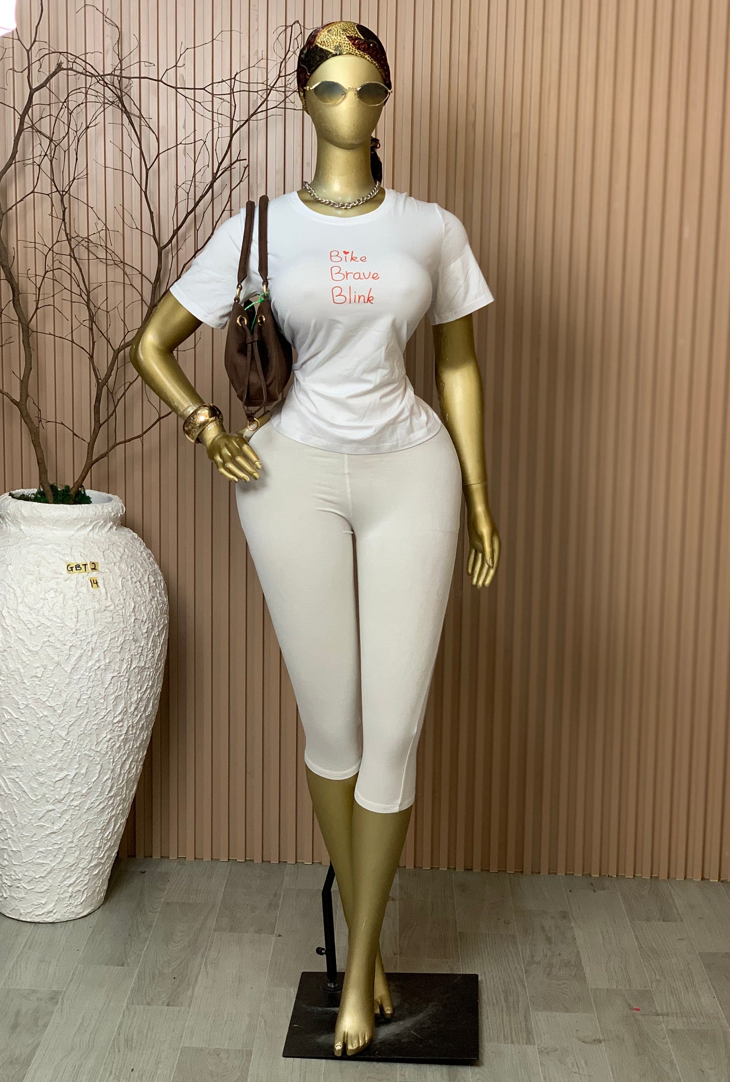 SIZE14 GLAMOUR BASIC TOP2 WHITE