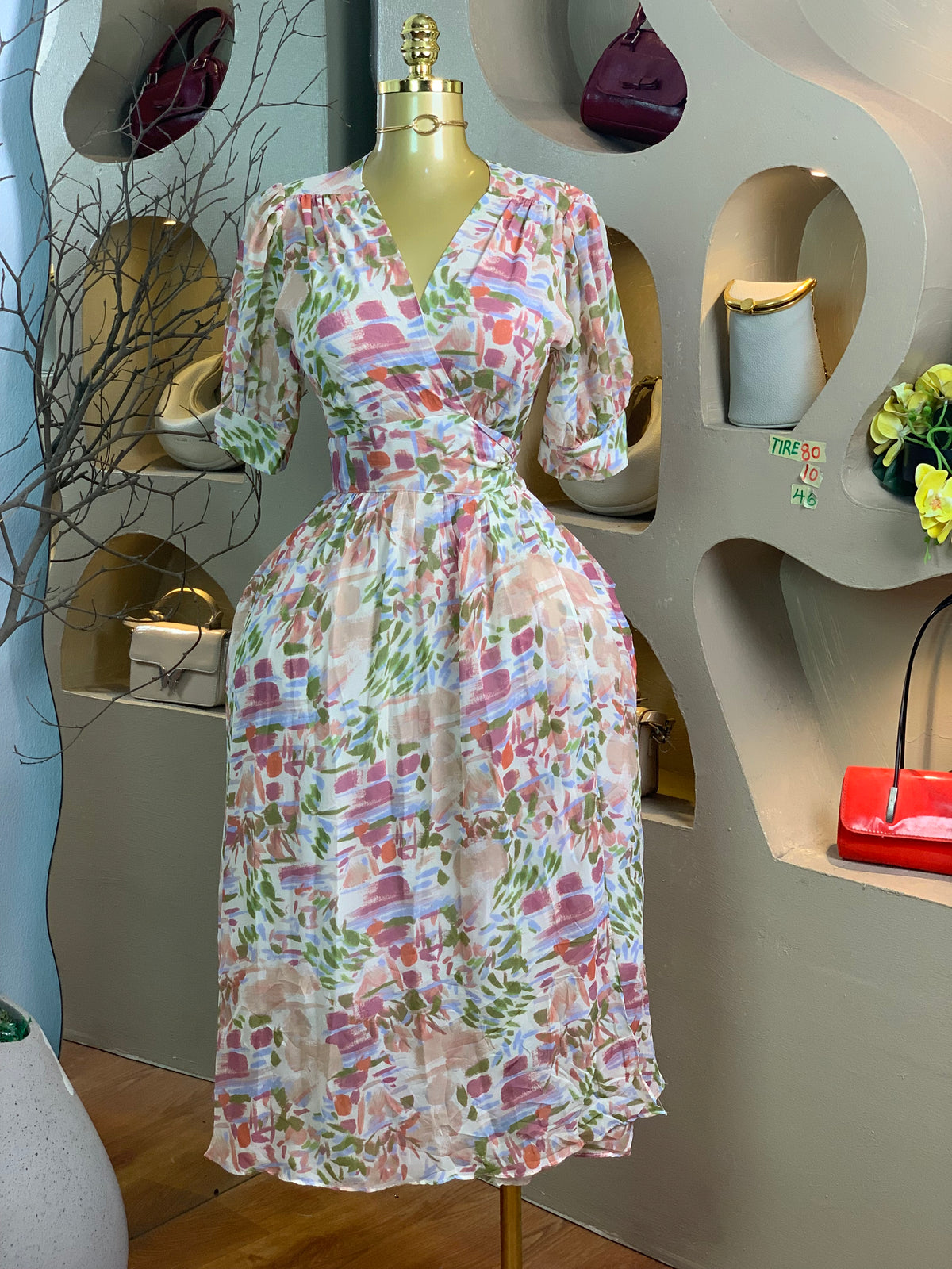 TIRE80 SIZE10 Length48(wrap dress)