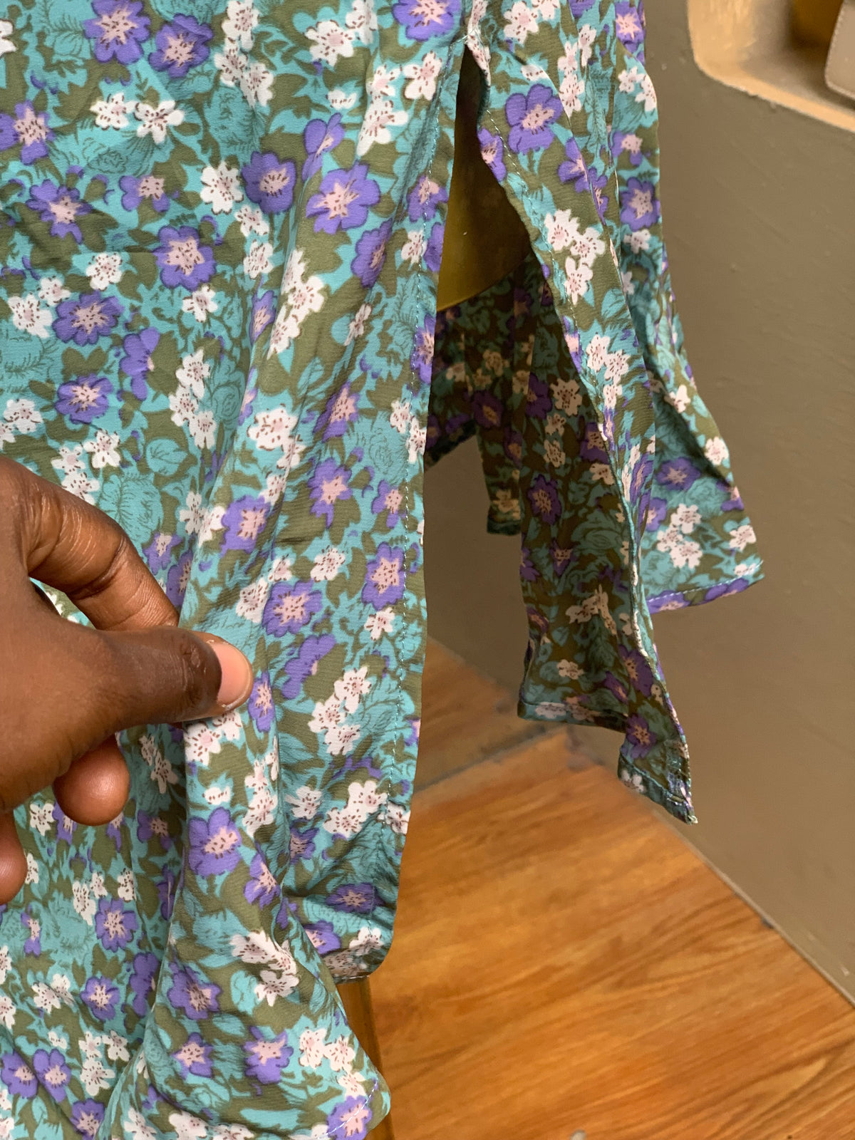 NIFE53 SIZE8 Length42 floral dress