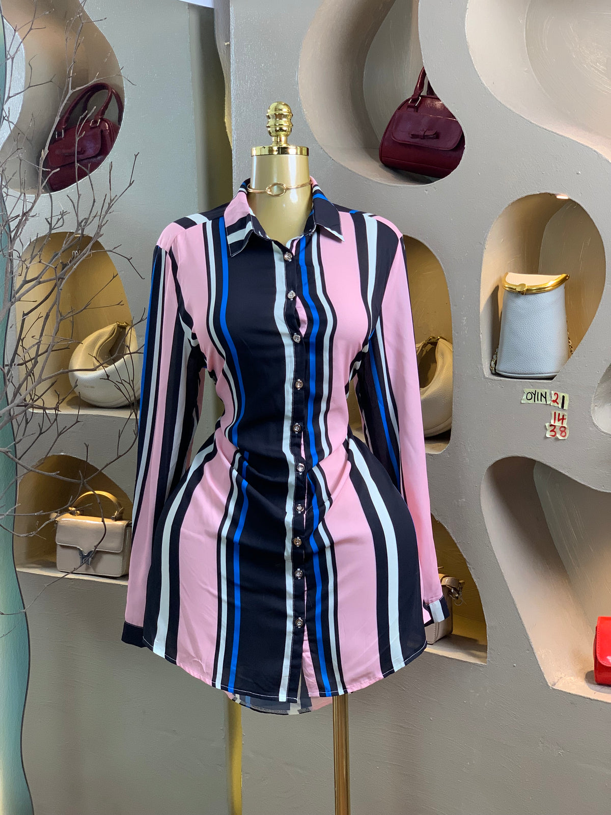 OYIN21 SIZE14 Shirt DRESS Length38