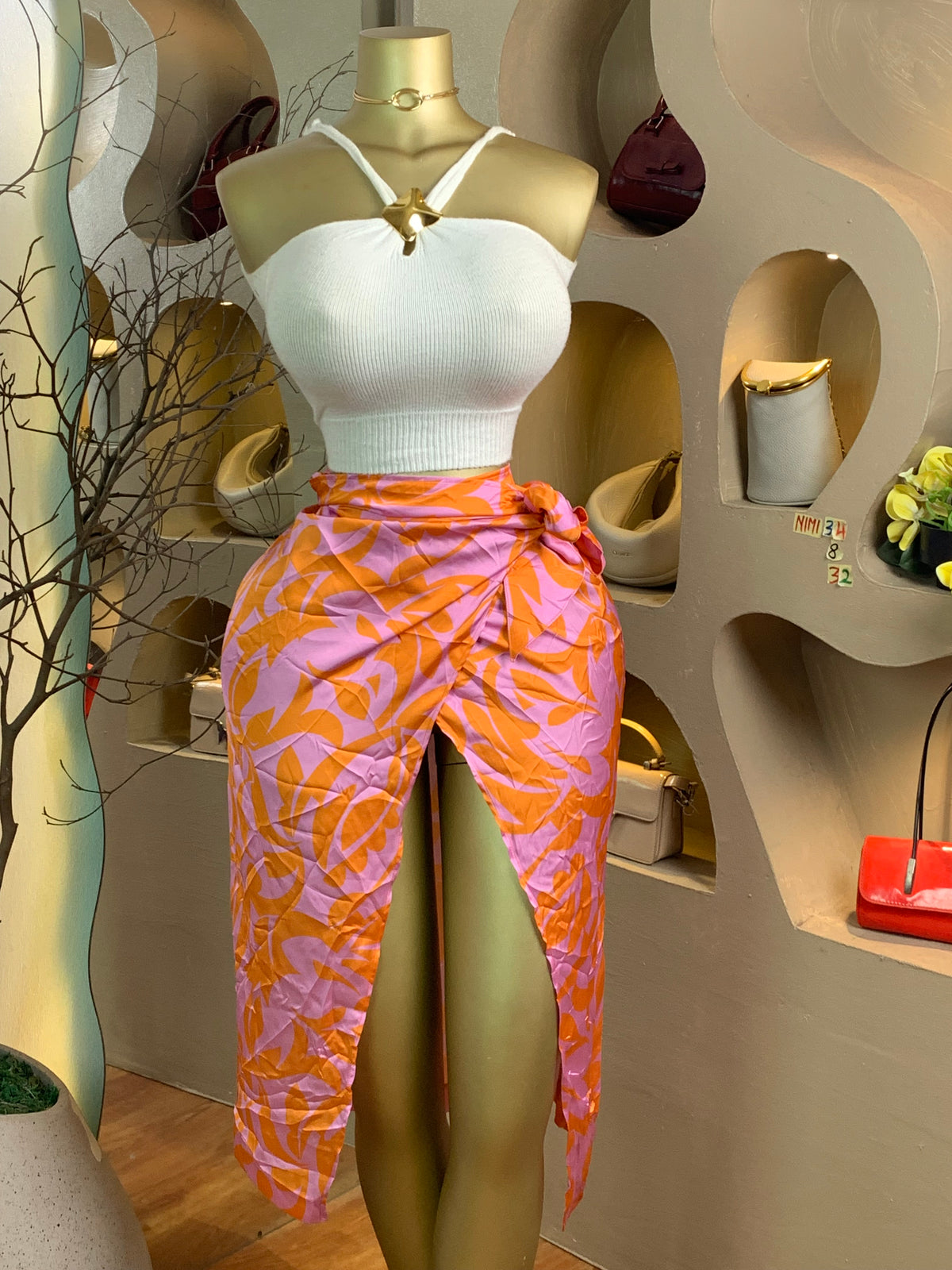 NIMI34 SIZE8 Length32(skirt only)