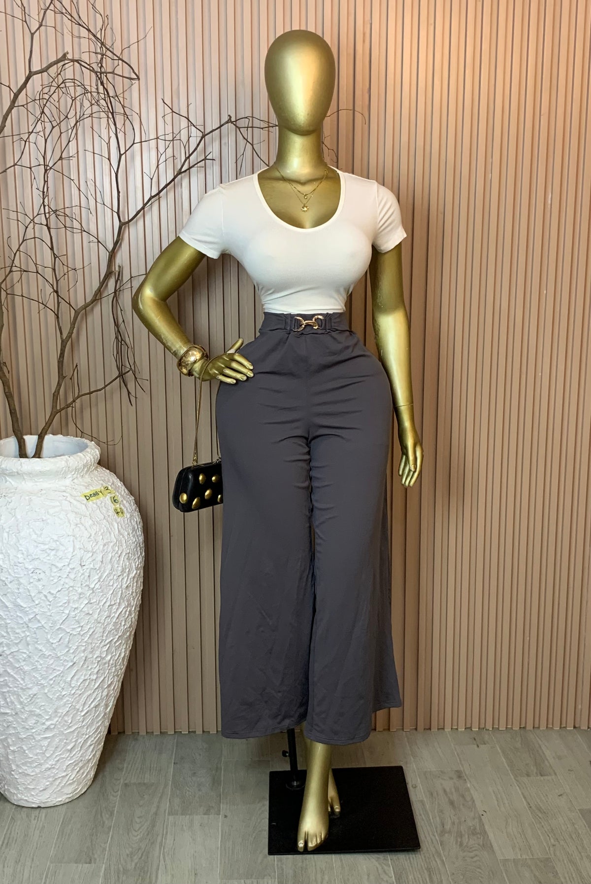 DEBBY3 SIZE16 Length40 grey pant only