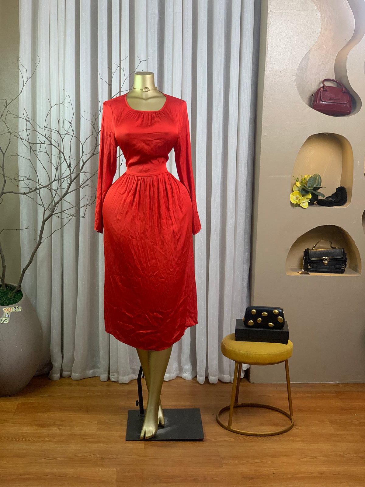 JOY39 SIZE14 Length50 red color