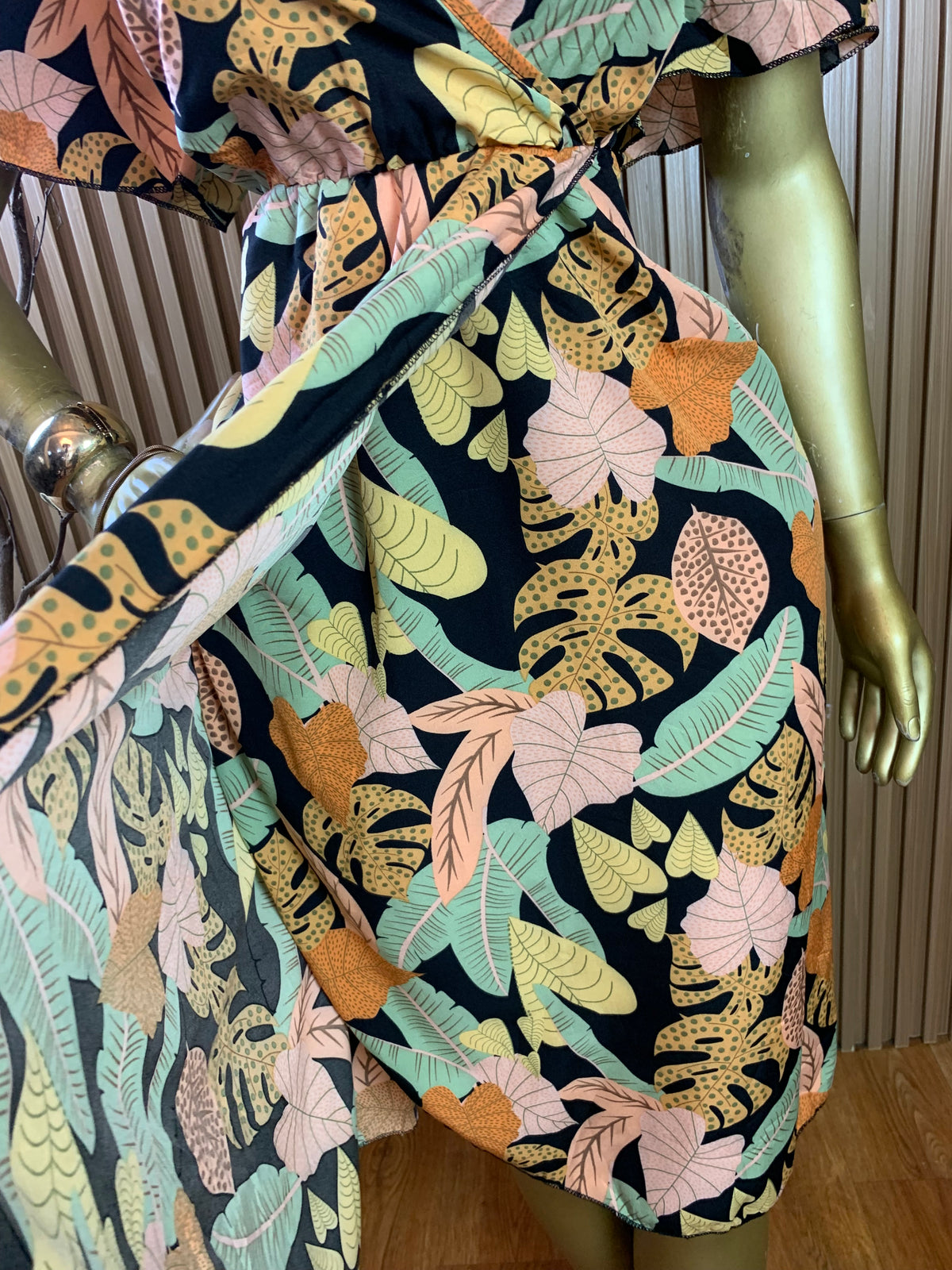 OPE67 SIZE18 Length48 multi color dress
