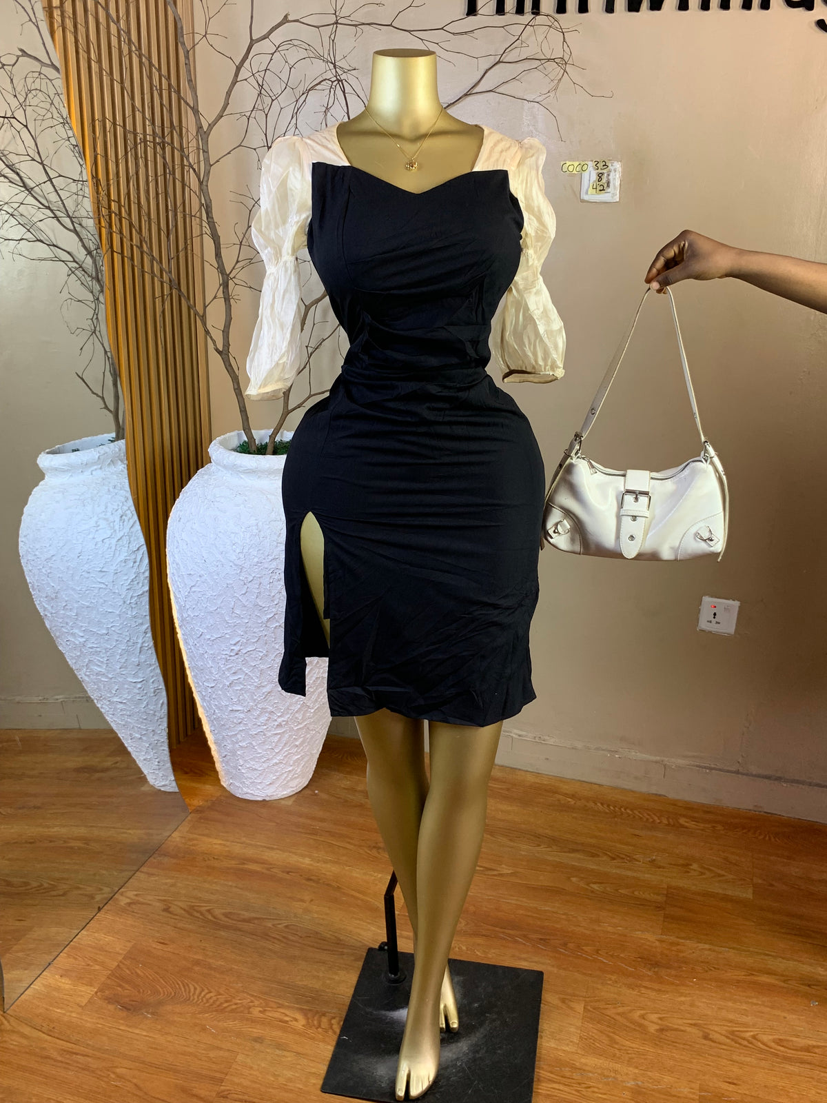 COCO33 SIZE8 Length43 corporate dress