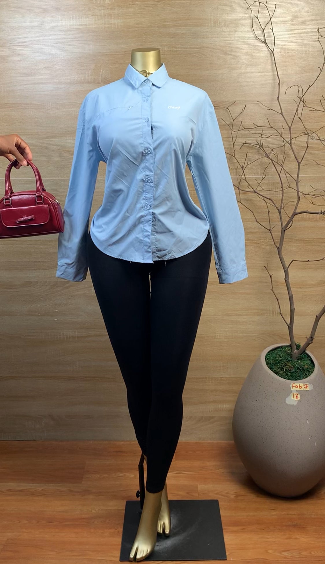 FAB7 SIZE16 Blue Shirt