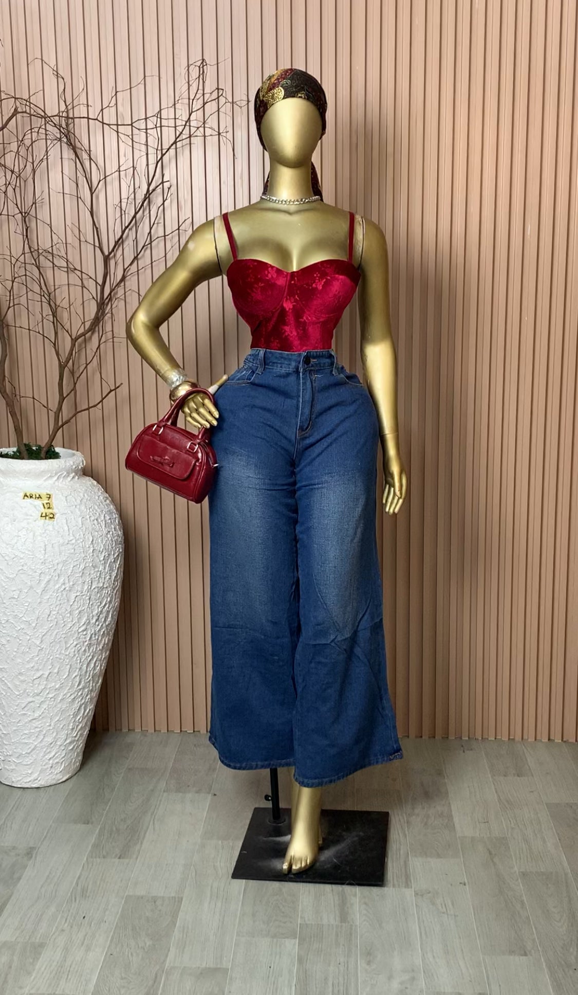 SIZE12,14,16&18 ARIA7 Length42 Baggy Jean