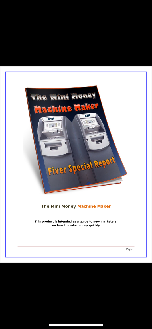 The Money Machine Maker