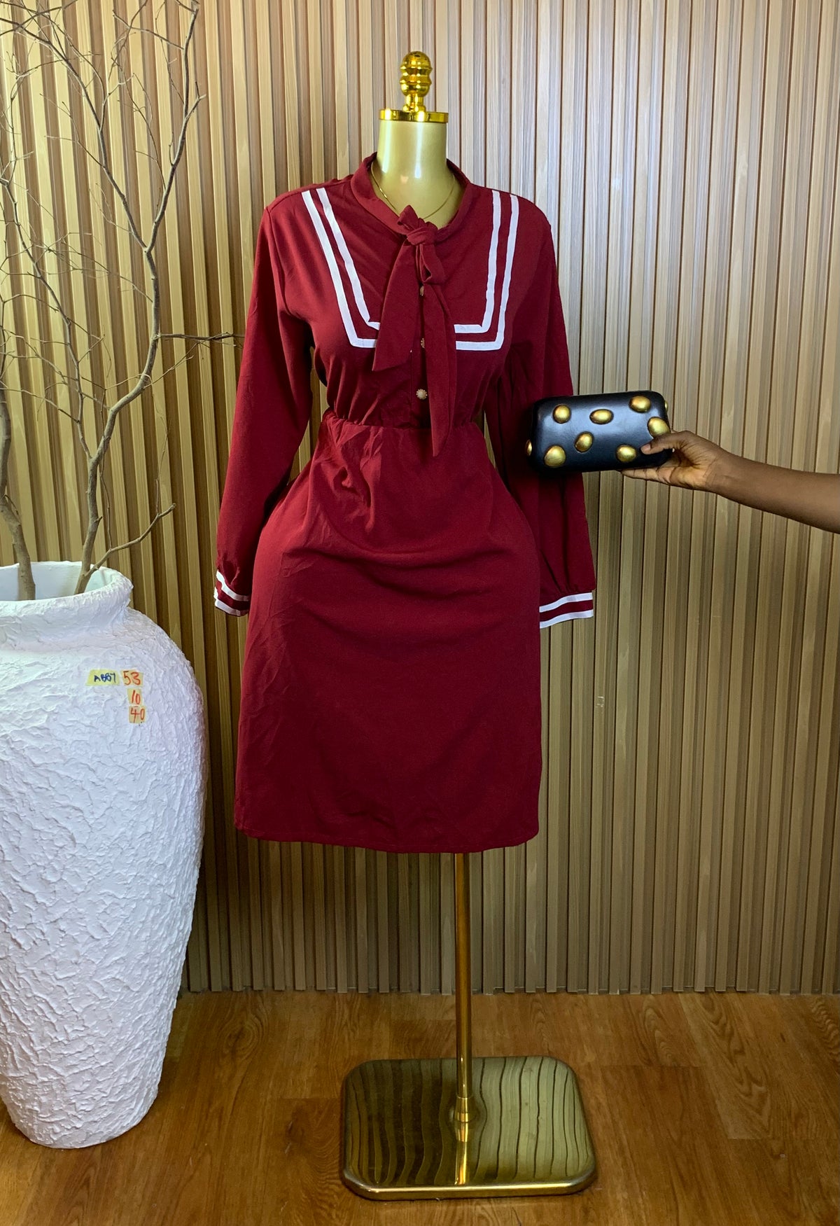 ABBY53 SIZE10 Length40 corporate dress