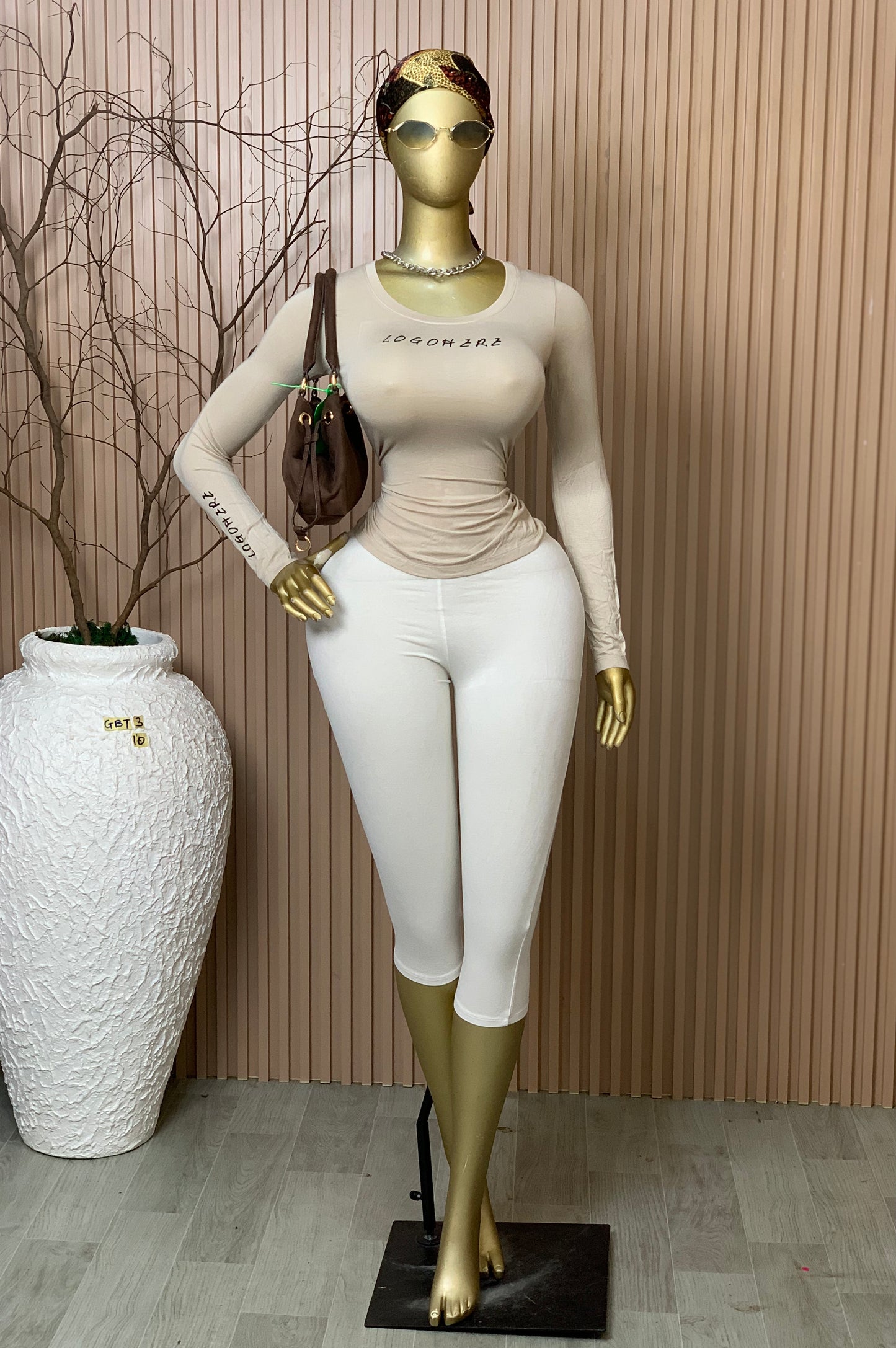SIZE10 GLAMOUR BASIC TOP3 NUDE