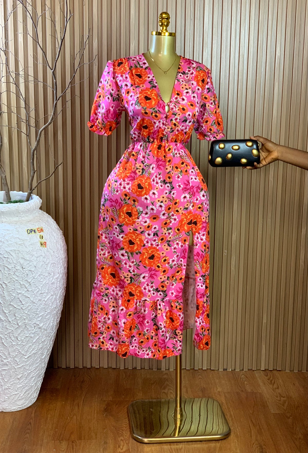 OPE50 SIZE10 Length49 multi color dress