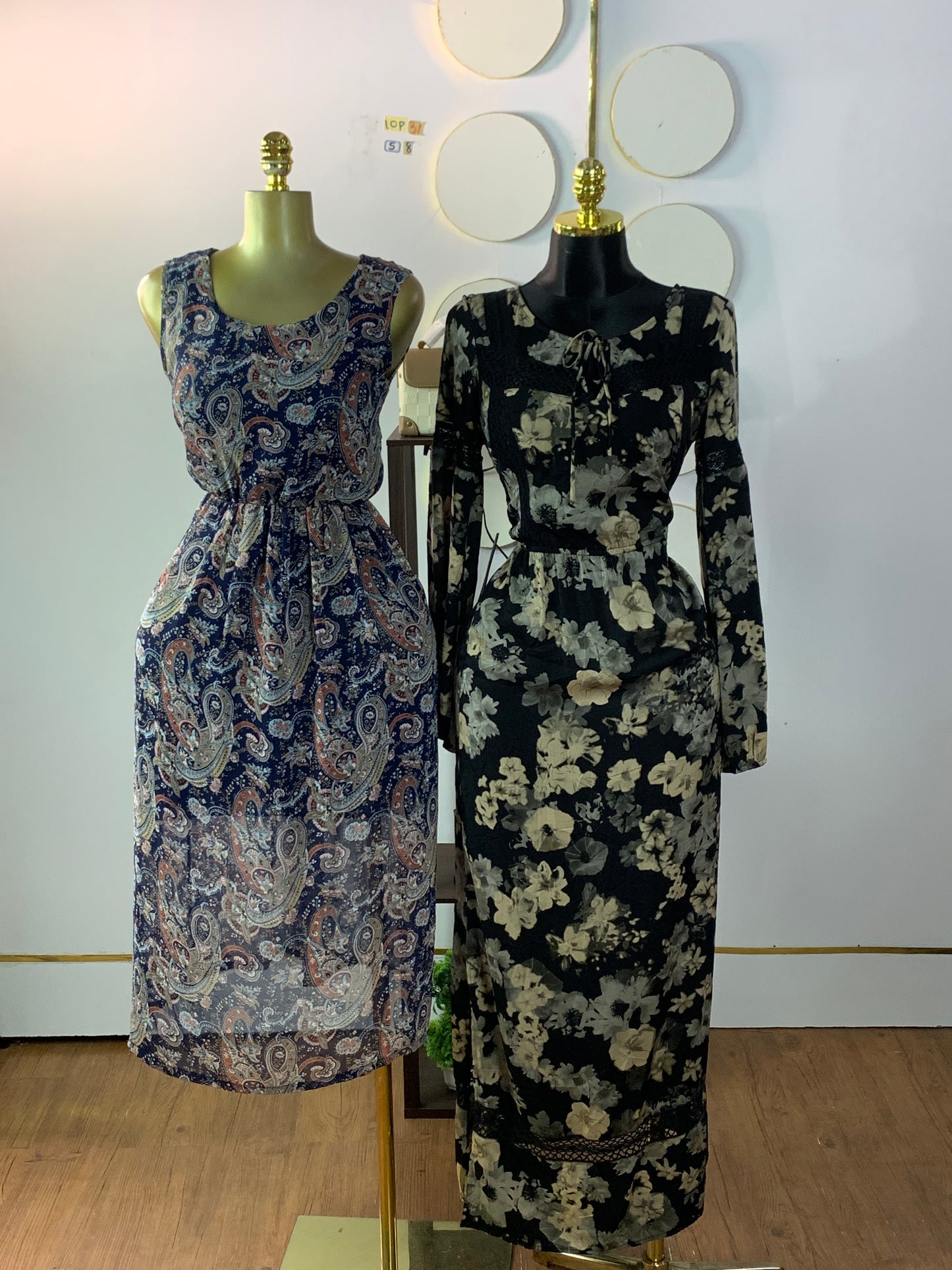 SIZE8 10P31A (Navy Blue Pattern)