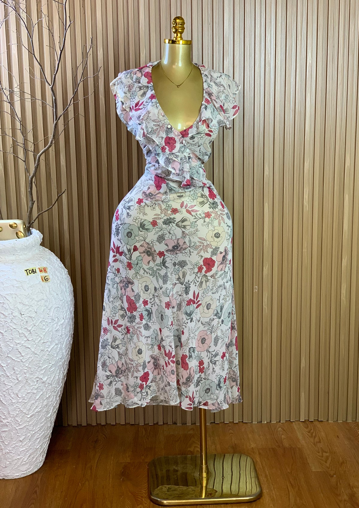 TOBI48 SIZE16 floral dress