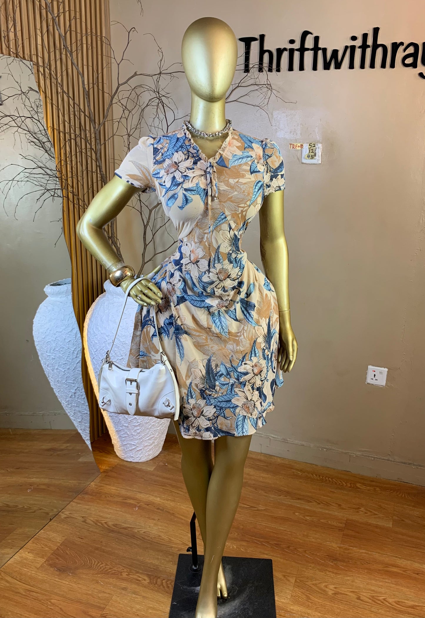 TREND52 SIZE12 Length45 chiffon dress