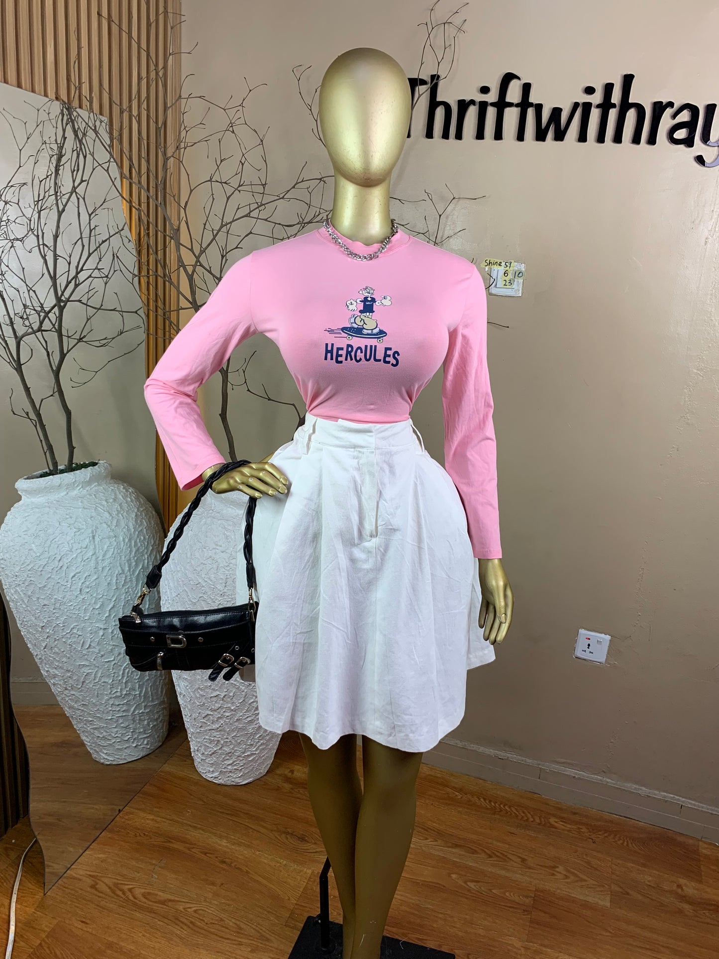 SIZE6 Shine59 Length23(Skirt only)