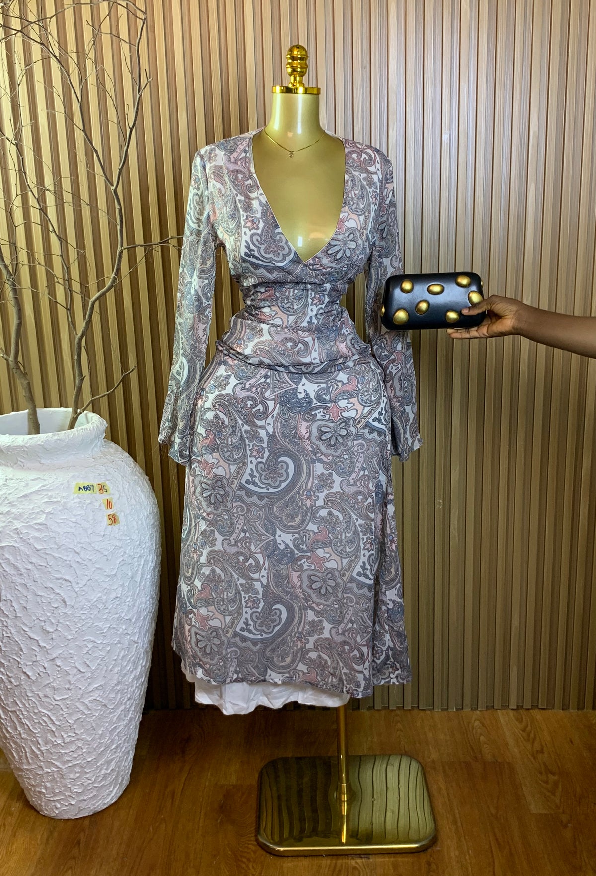 ABBY35 SIZE10 Length58 dress