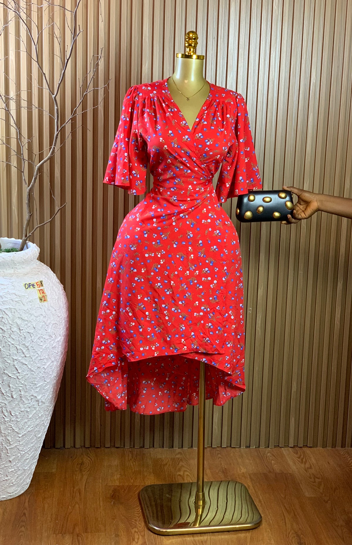 OPE58 SIZE12 Length42 wrap dress