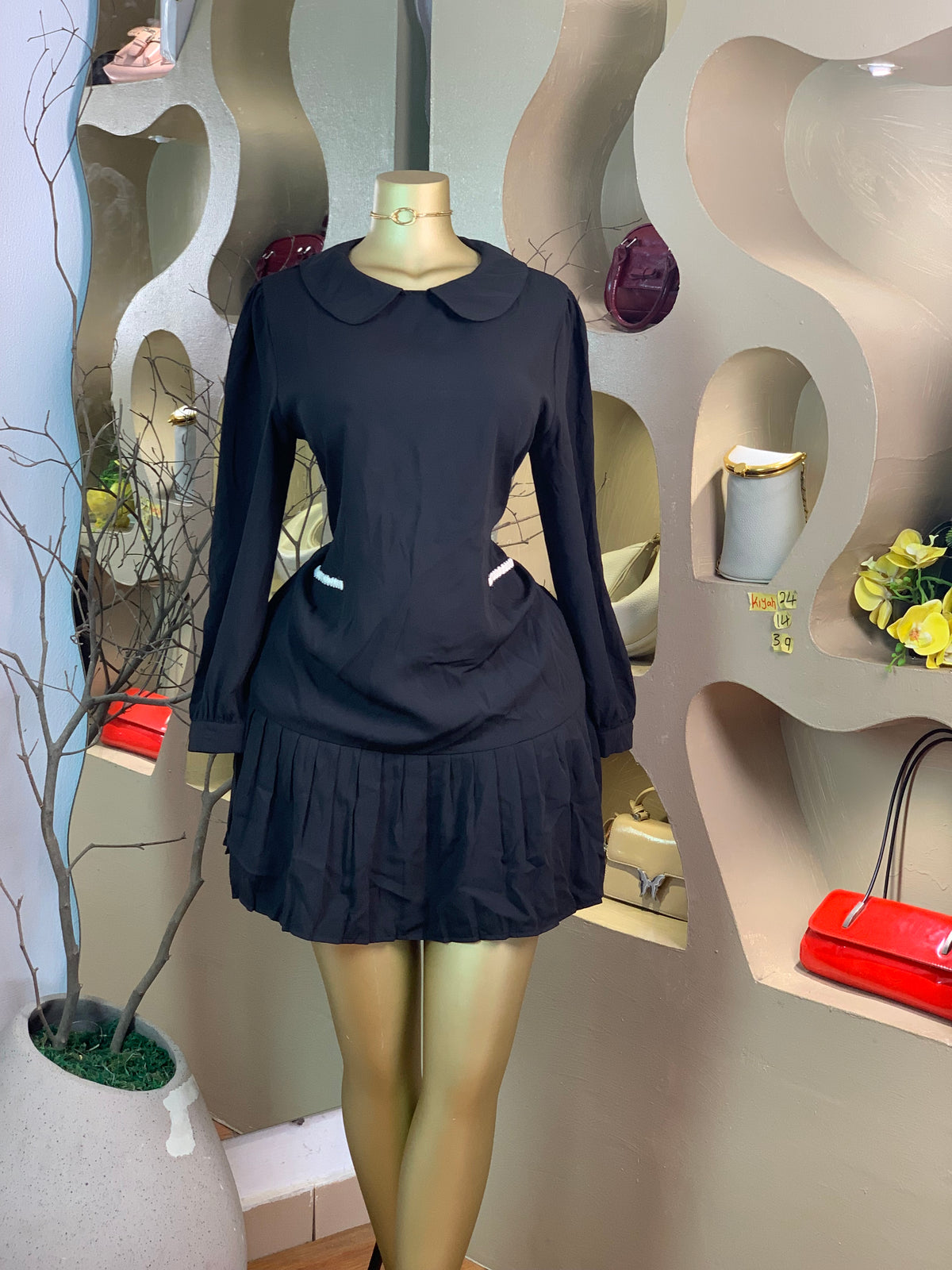 KIYAH24 SIZE14 Length39 black dress