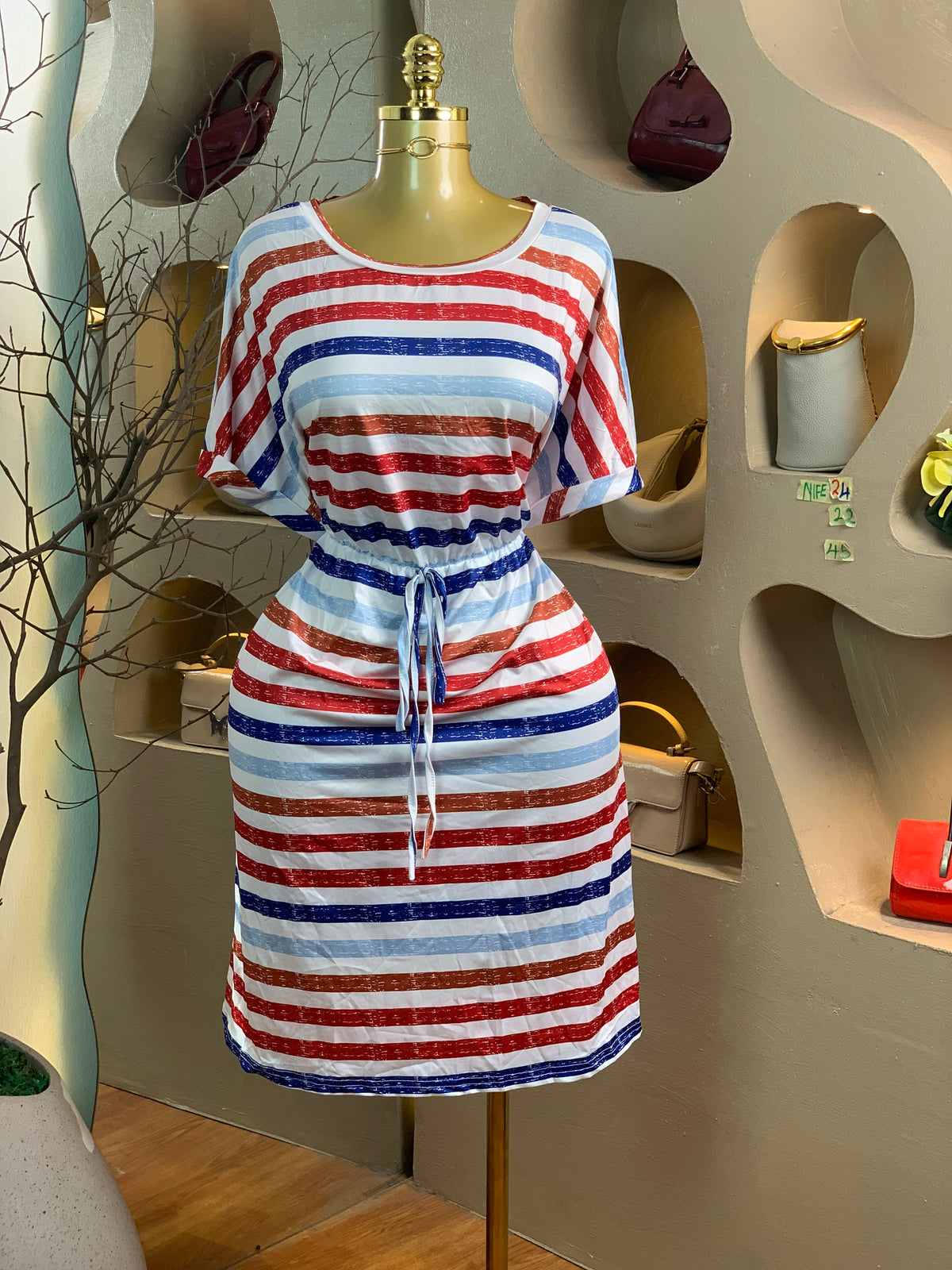 NIFE24 SIZE18 Length45 multicolor dress
