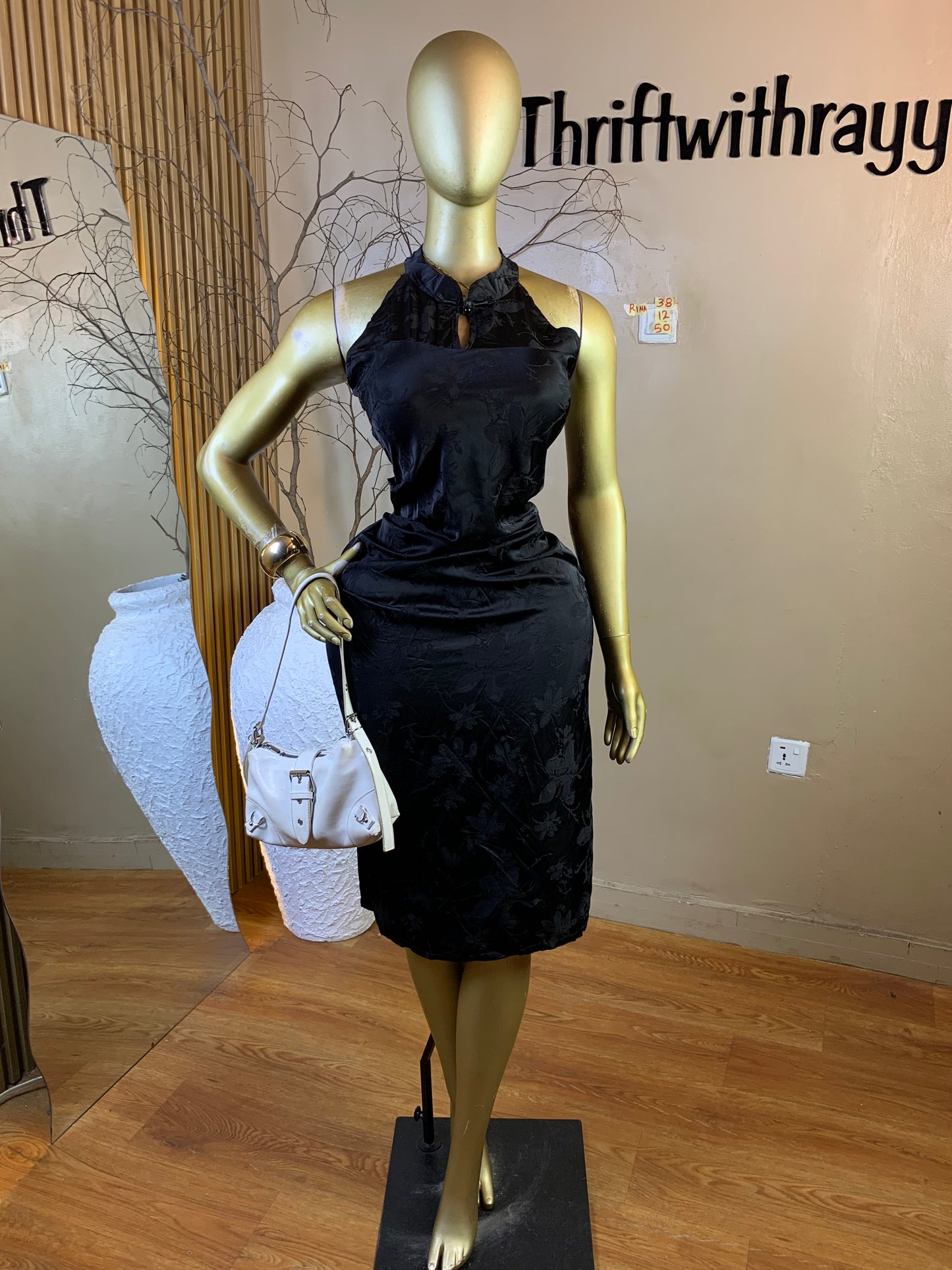 RINA38 SIZE12 Length50 black dress
