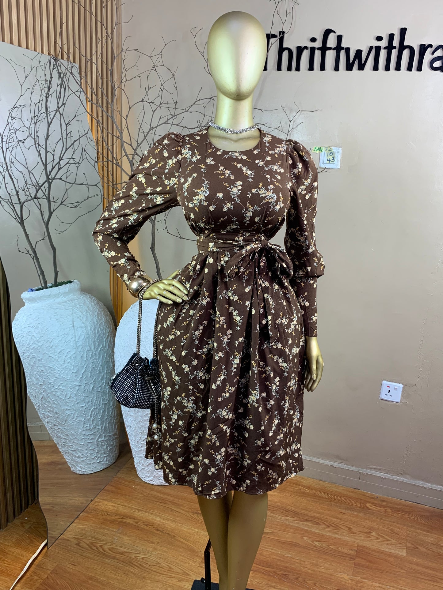 SIZE10 BABE22 LENGTH43(Brown flora)