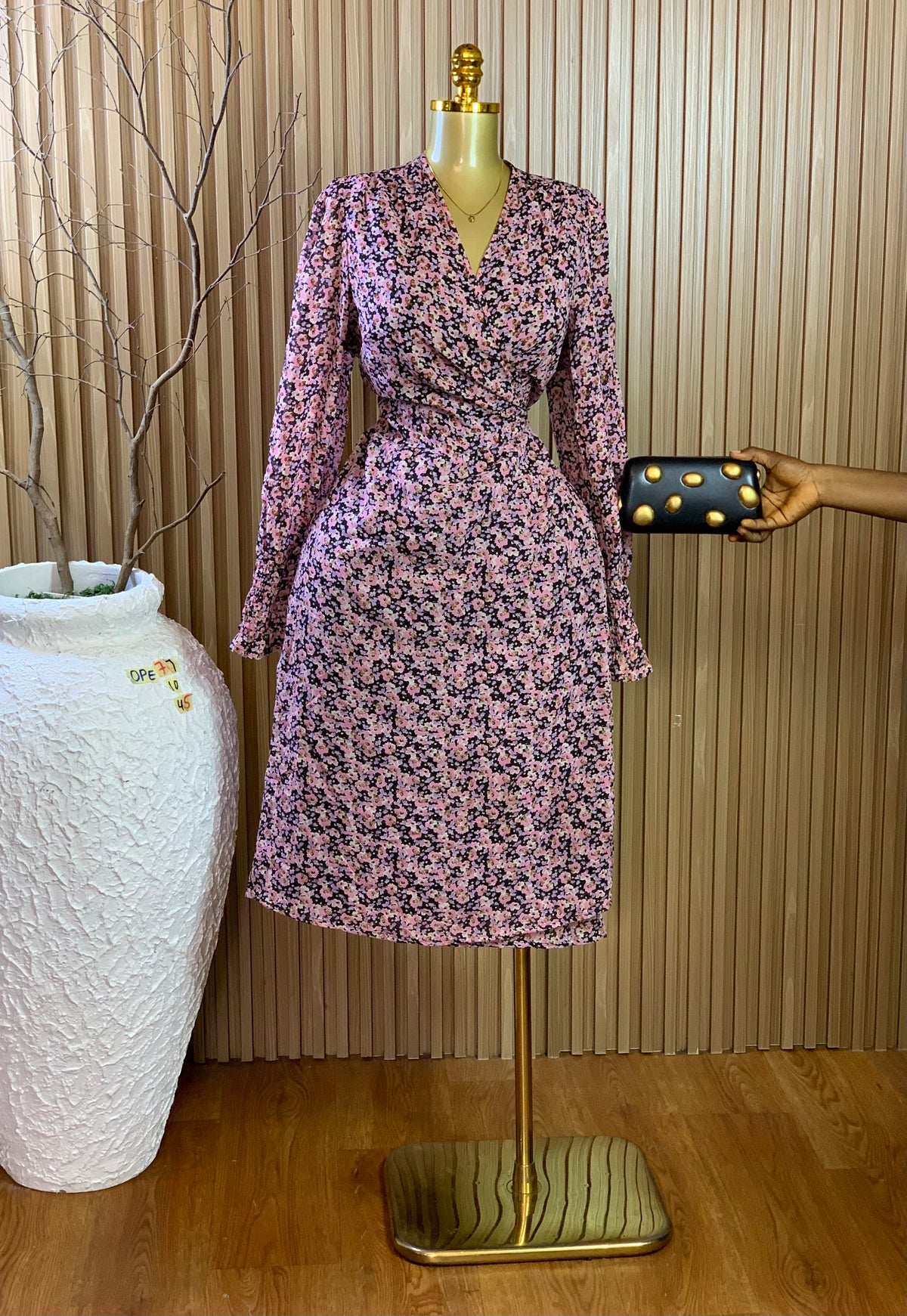 OPE77 SIZE16 Length45 wrap dress