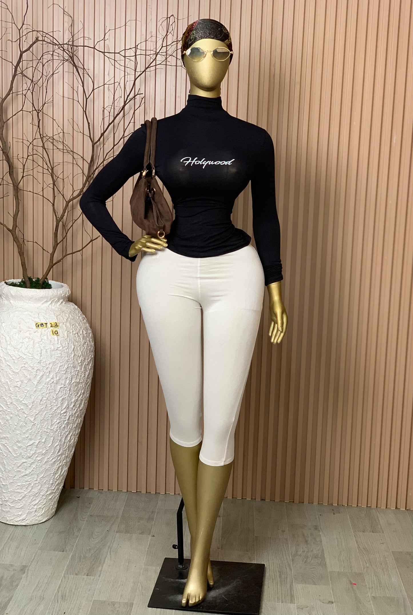 SIZE10 GLAMOUR BASIC TOP23 BLACK