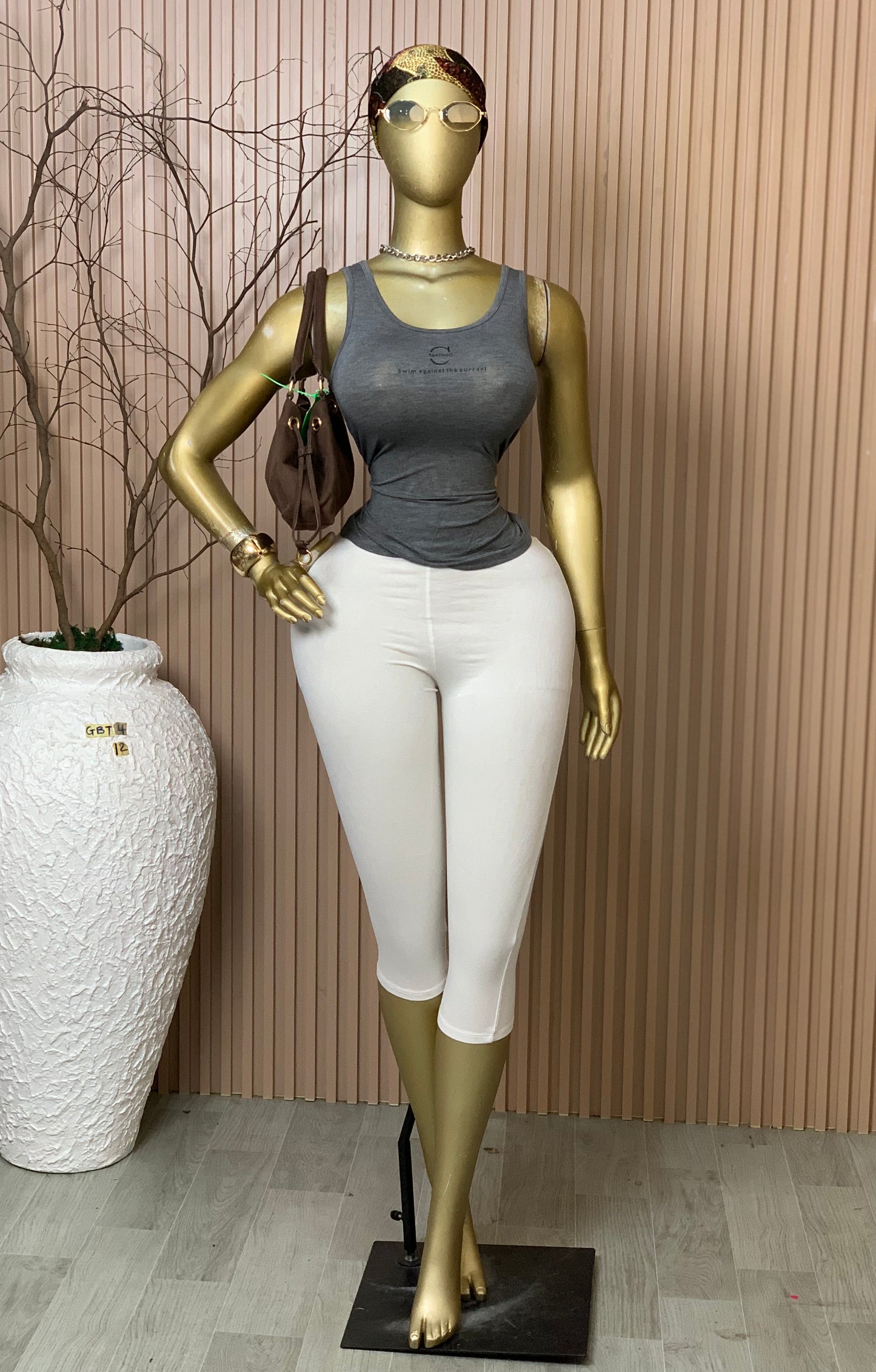 SIZE12 GLAMOUR BASIC TOP4 GREY