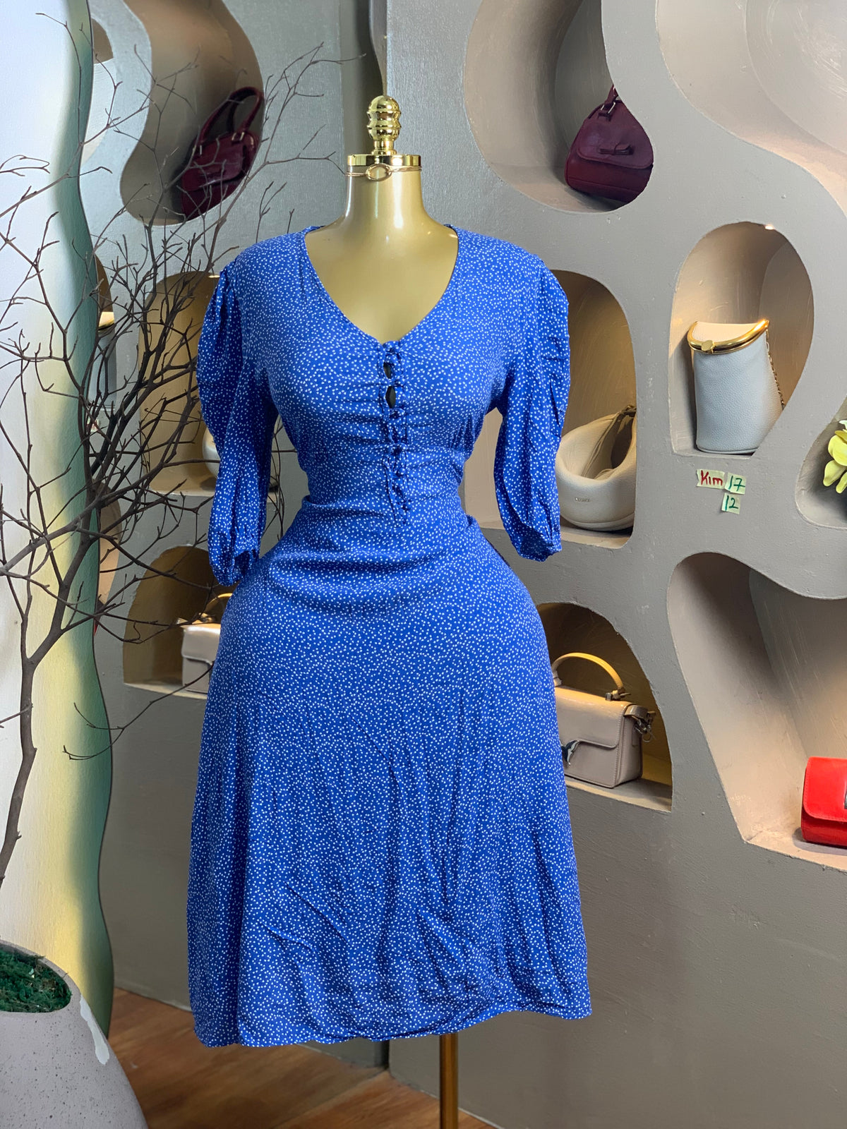 KIM17 SIZE12 blue DRESS