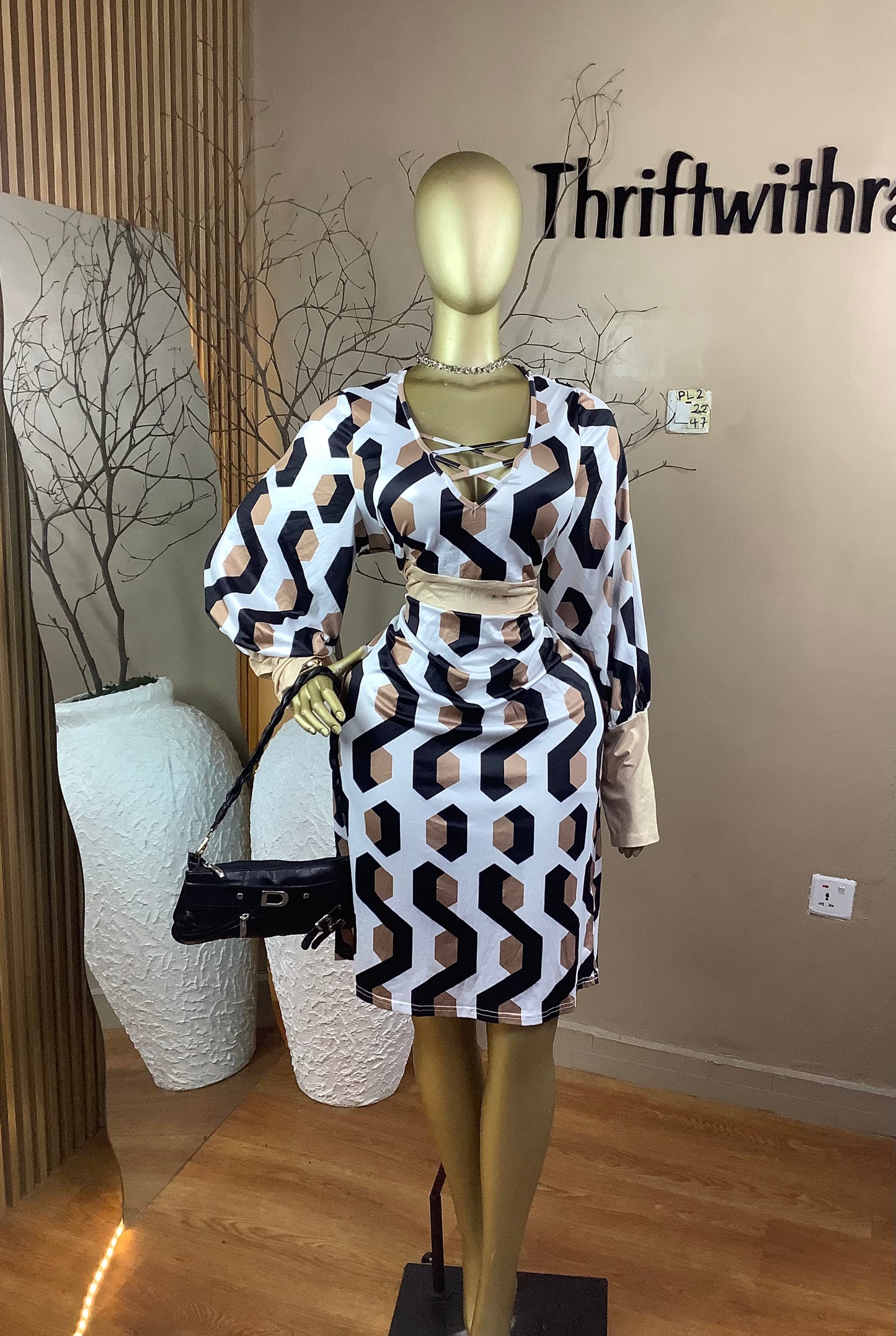 SIZE22 Pearl2 Length47(brown&white)