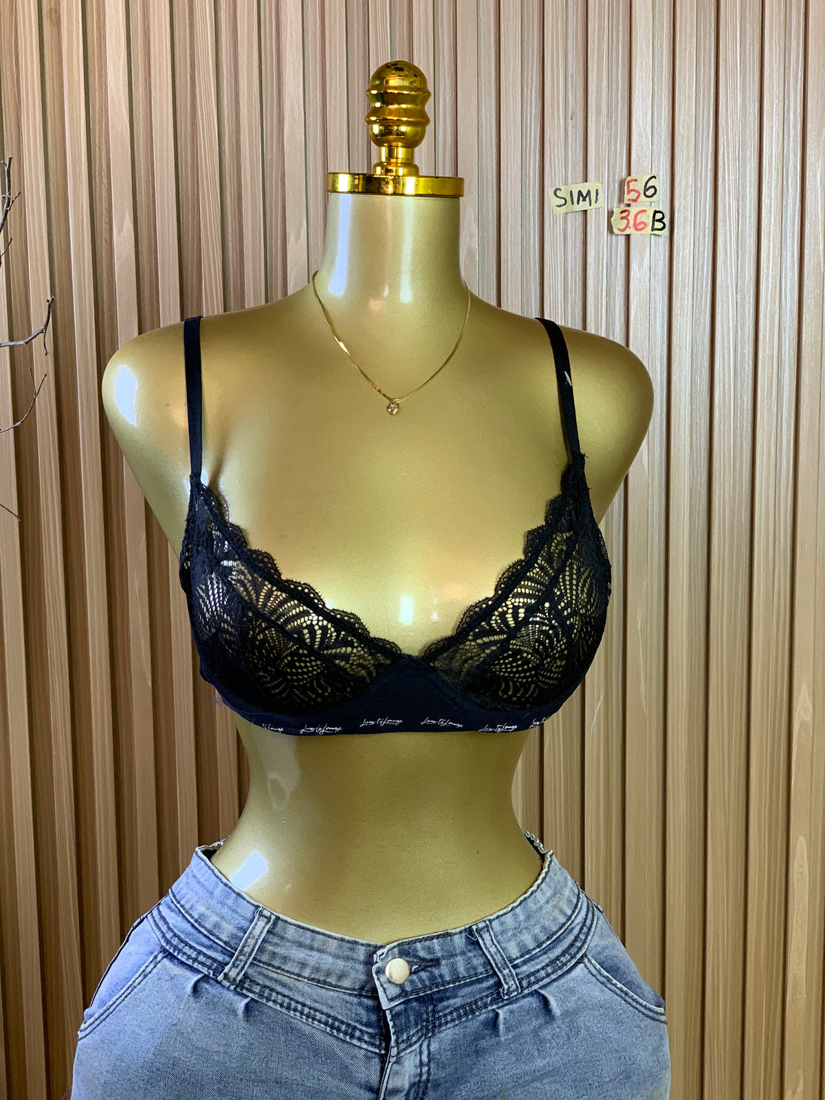SIMI56 SIZE36B(Black bra only)