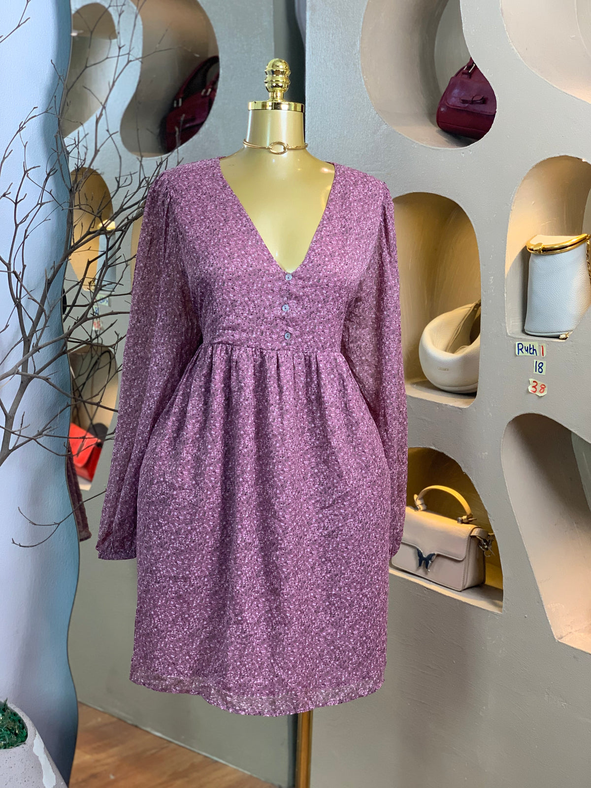 RUTH1 SIZE18 Floral DRESS Length38