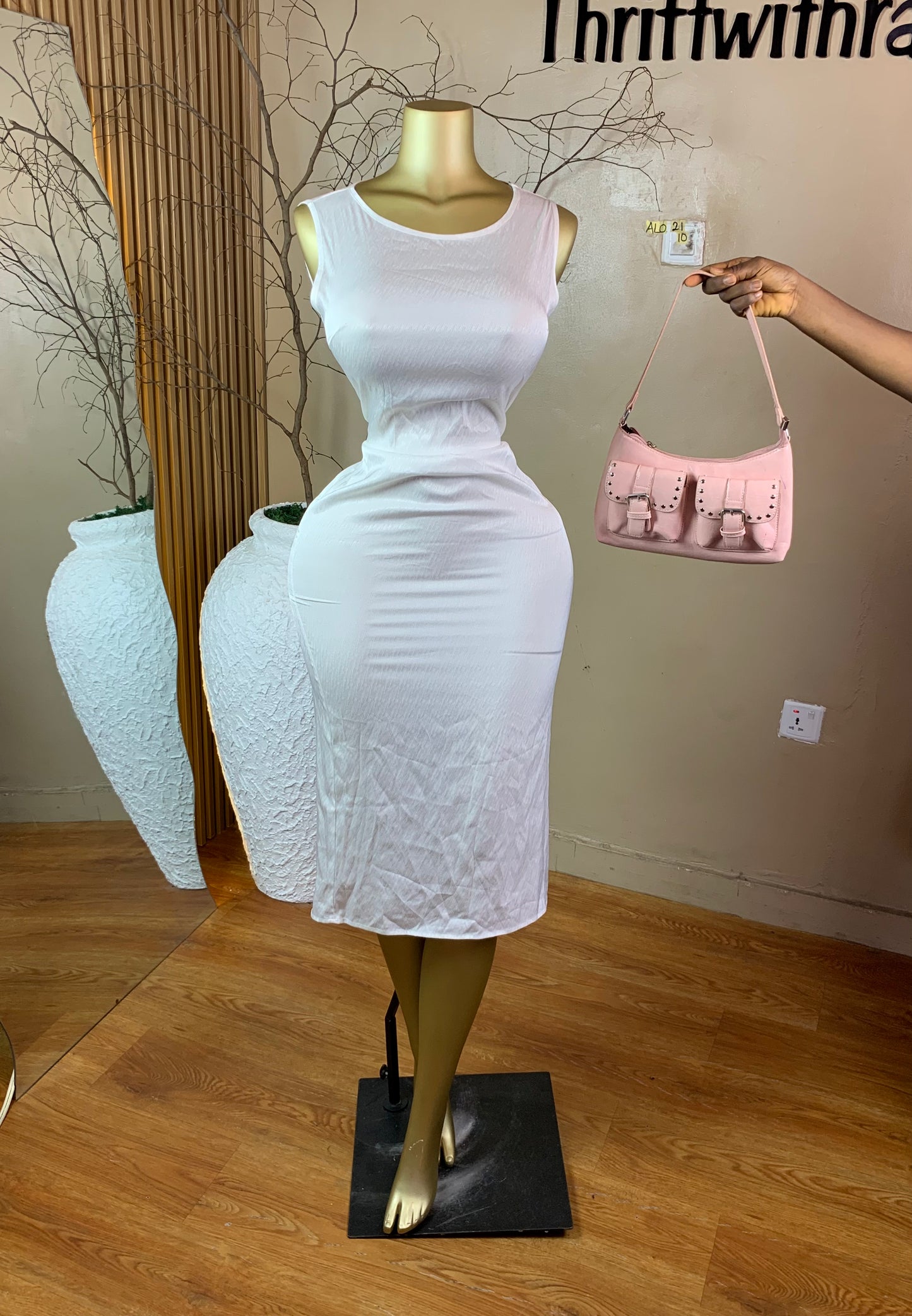 SIZE10 ALO21 WHITE DRESS
