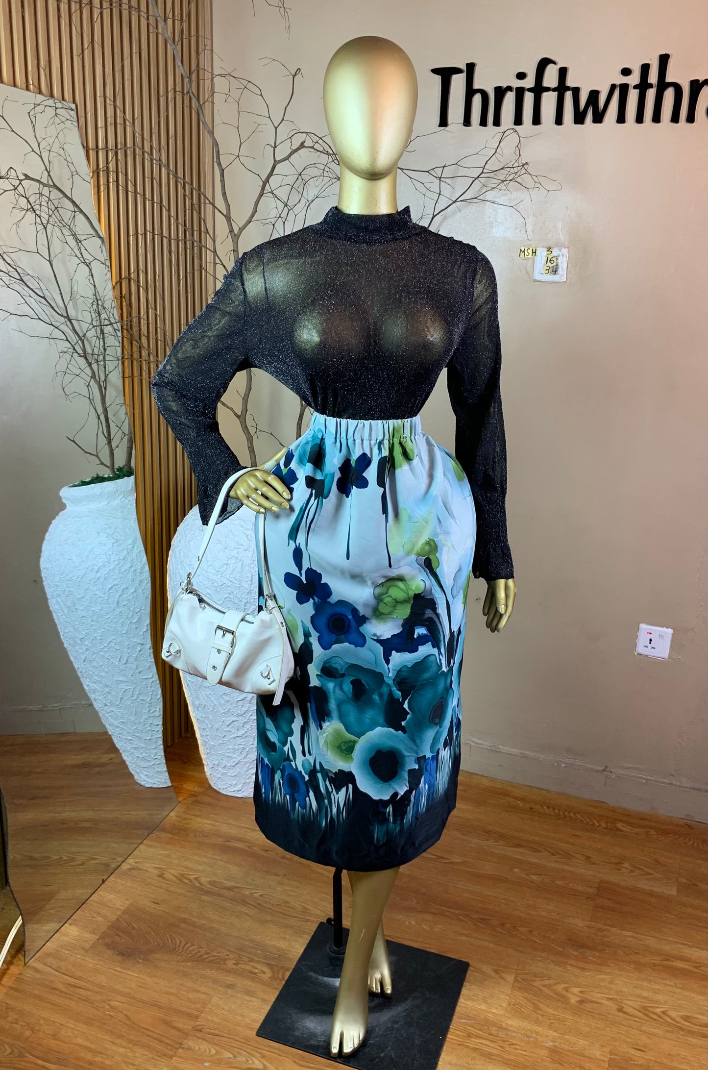 SIZE16 MSH3 BLACK MESH TOP ONLY