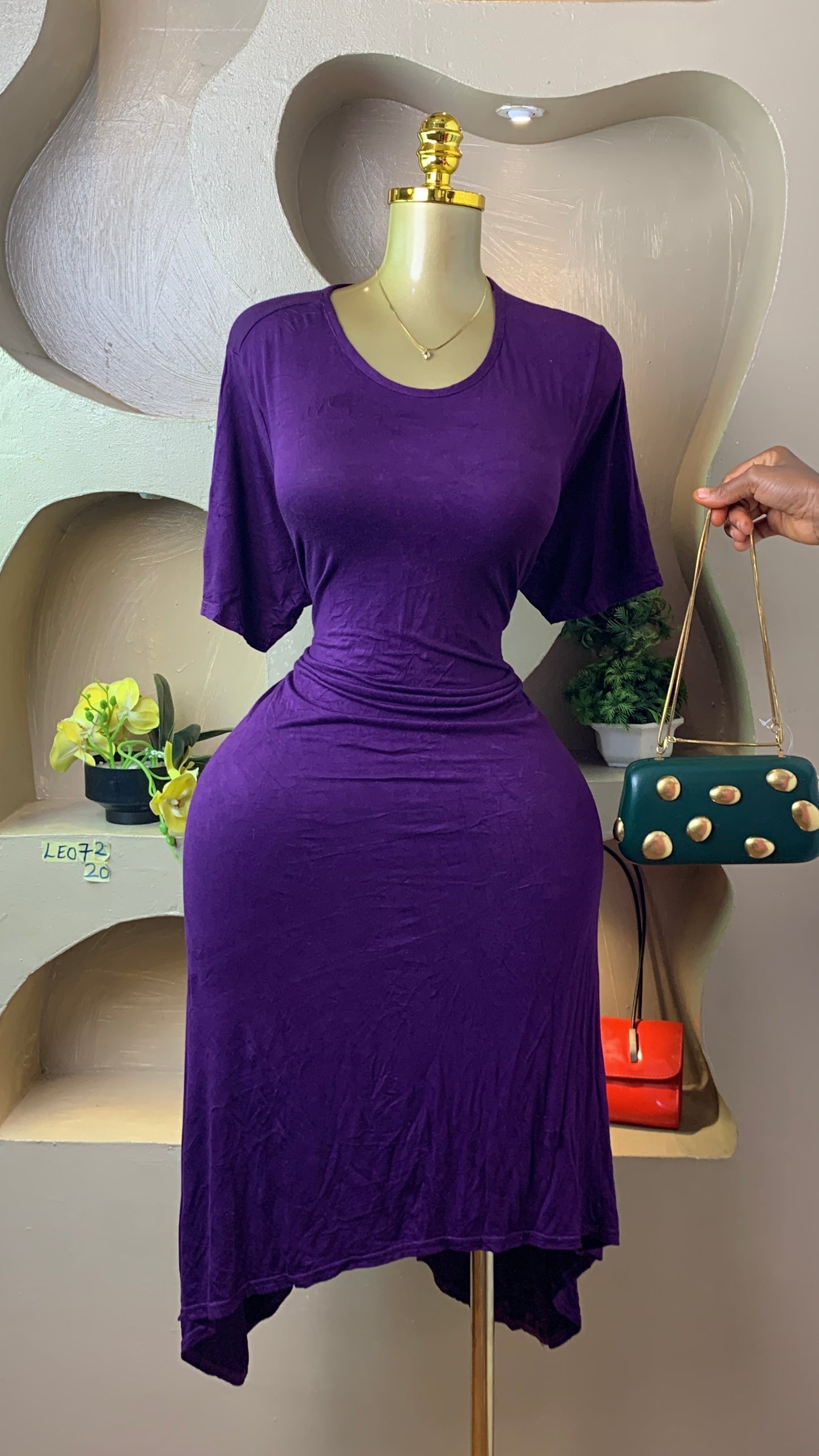 LEO72 PURPLE DRESS SIZE20
