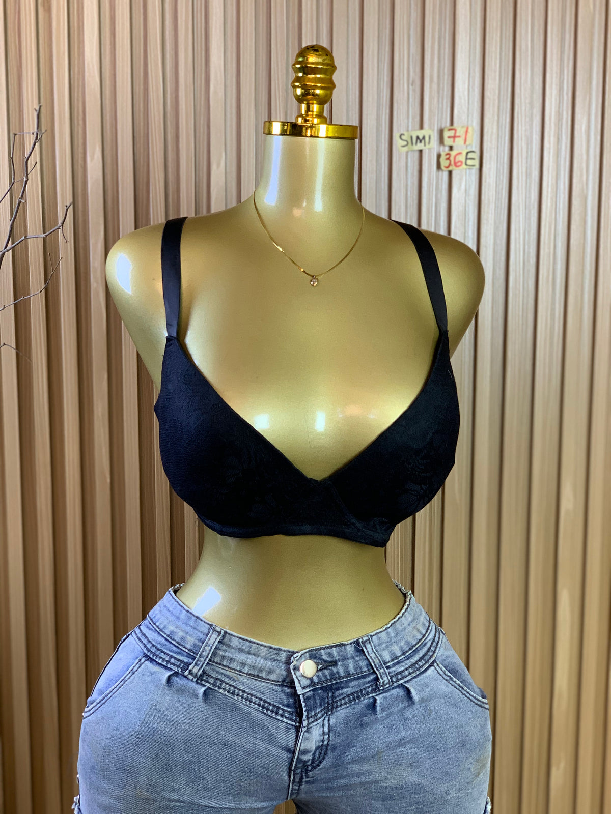 SIMI71 SIZE36E(Black bra only)