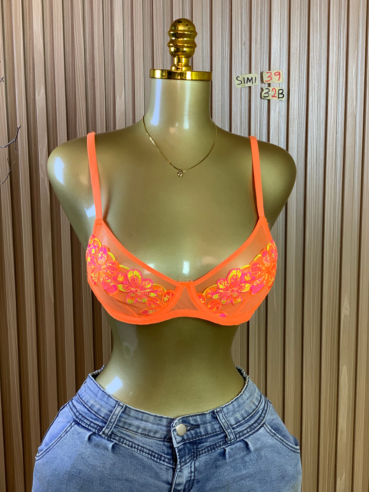 SIMI39 SIZE32B(Orange bra only)