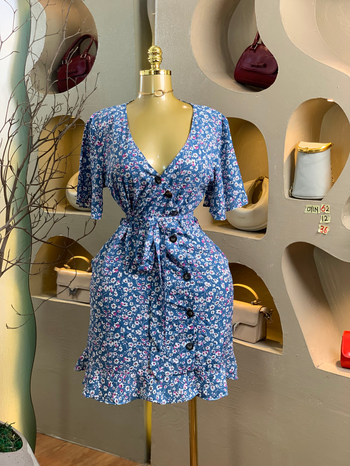 OYIN62 SIZE12 Floral DRESS Length36