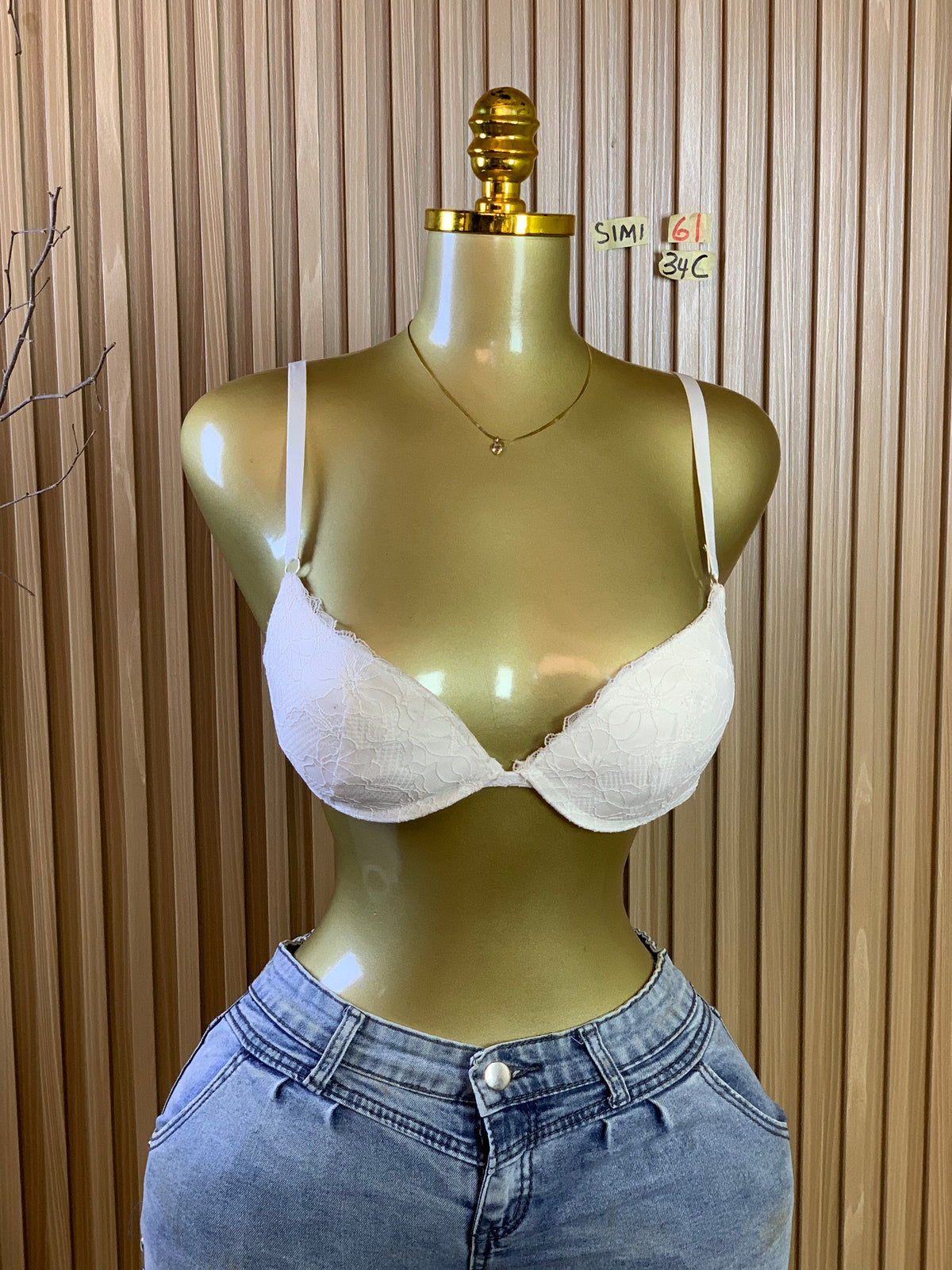 SIMI61 SIZE34C(White bra only)