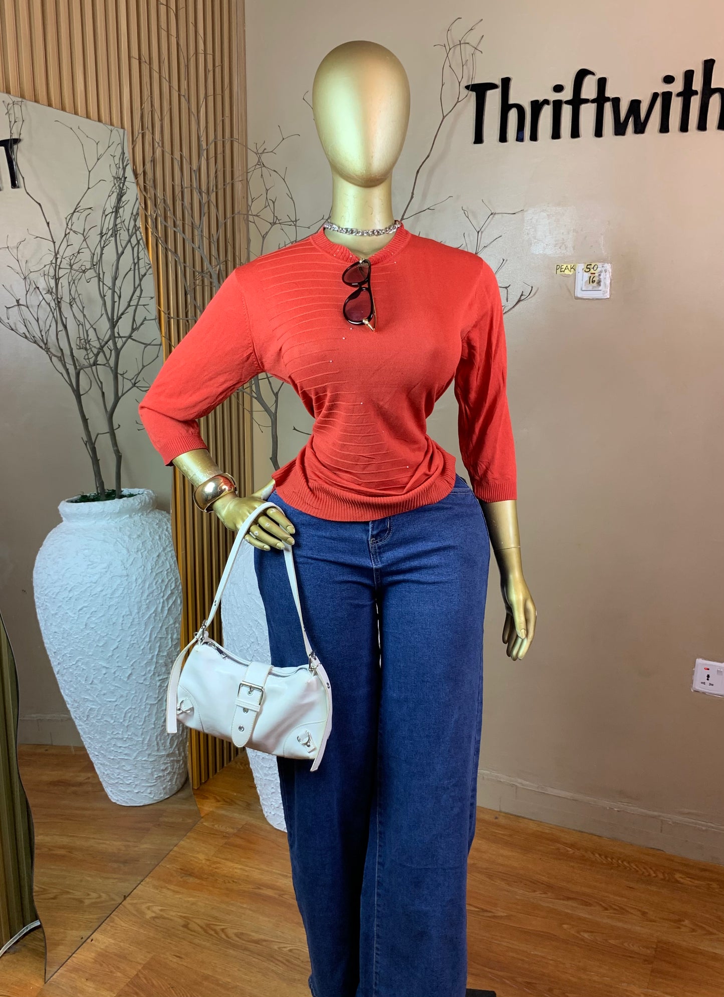 PEAK50 BURNT ORANGE TOP SIZE15