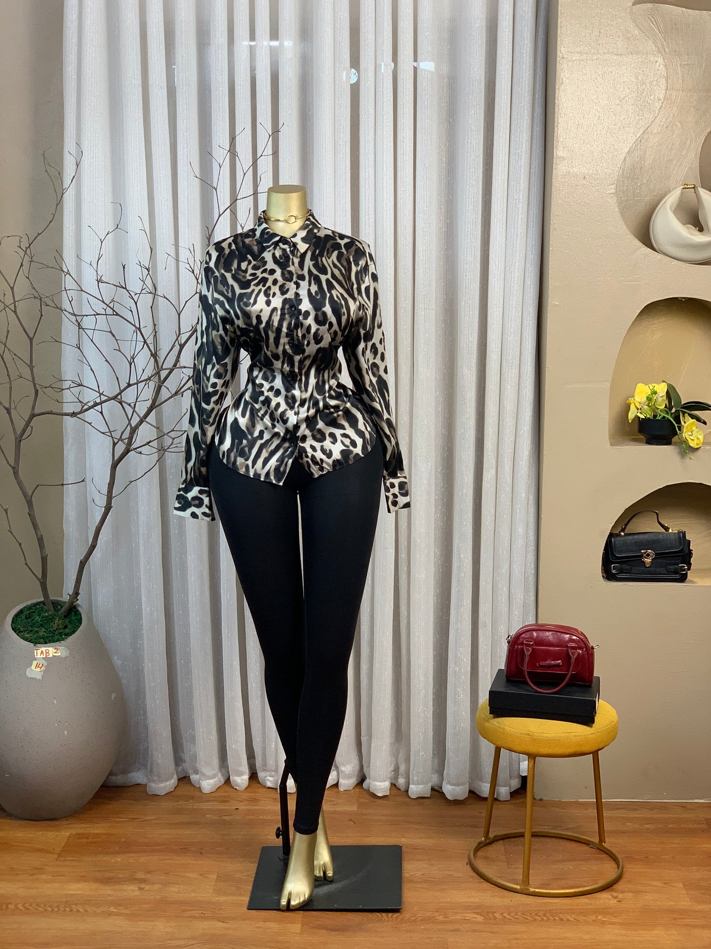 TAB2 SIZE14 Animal print TOP