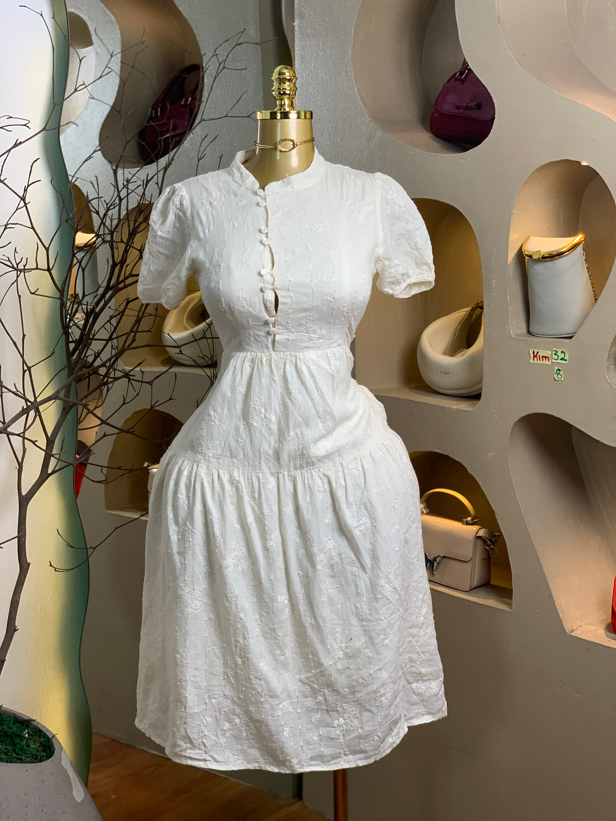KIM32 SIZE8 white DRESS