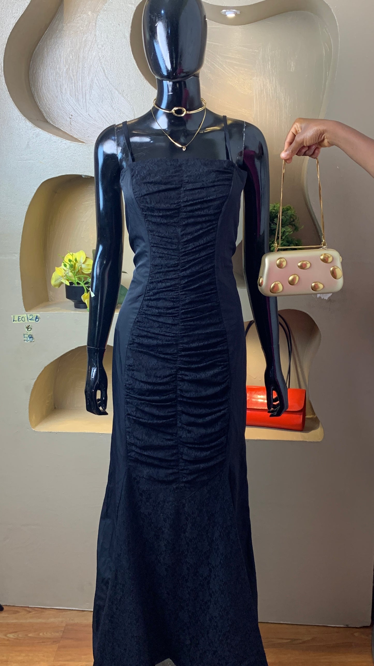 LEO126 FLORAL DRESS SIZE6 Length58
