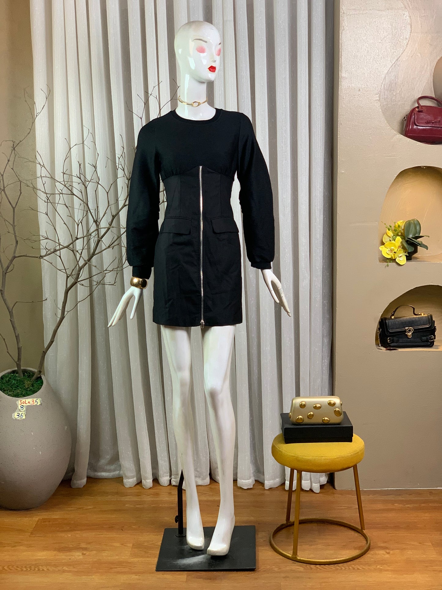 JOLA35 SIZE8 Black DRESS Length36