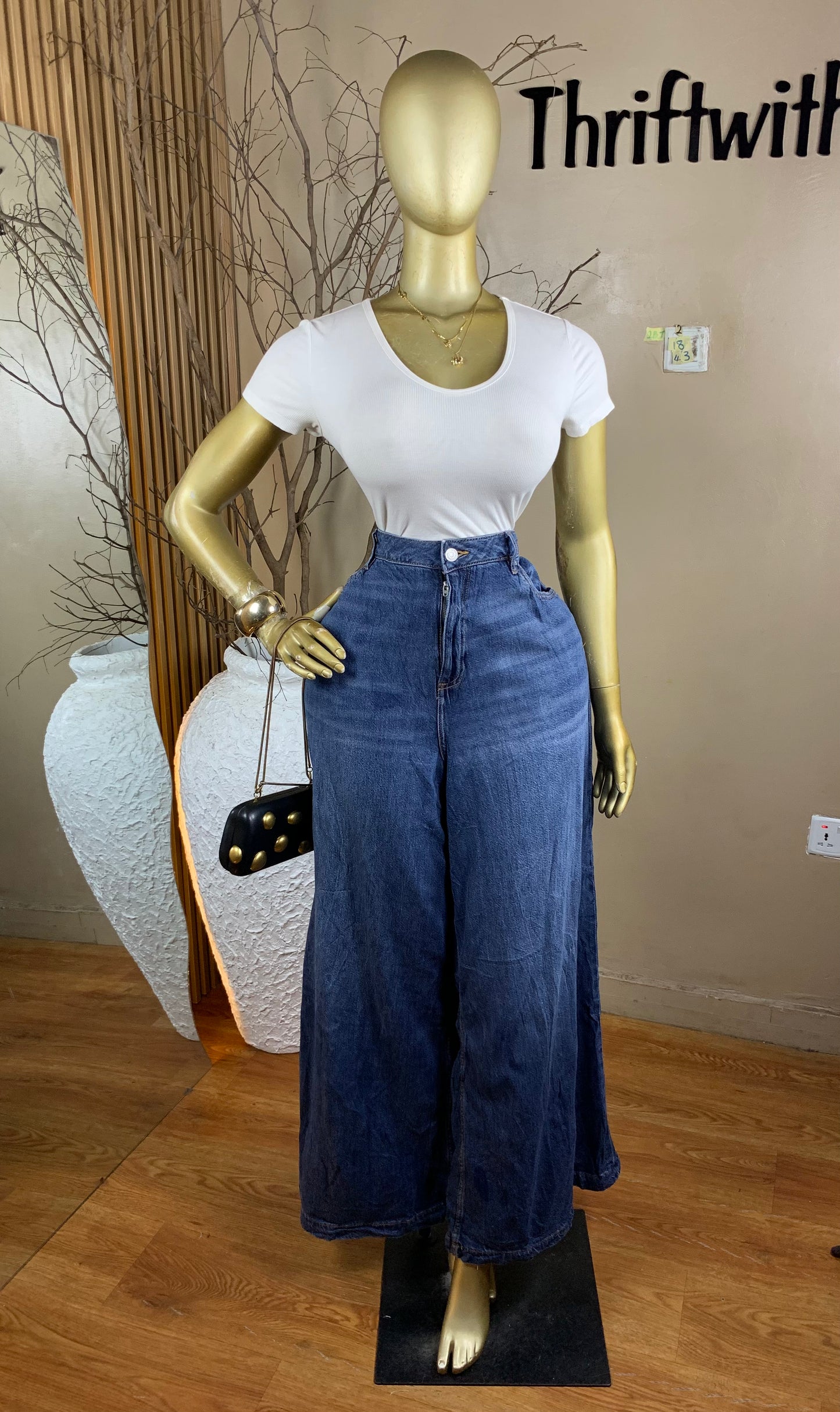 2Baggy Jean2 SIZE18 Length43(Wide leg)