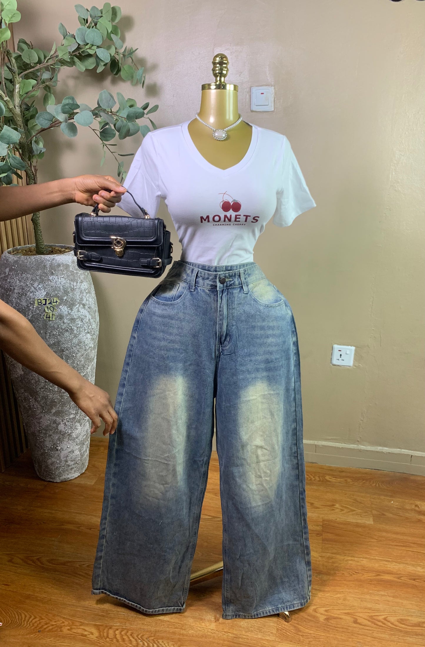 SIZE10 Baggy jean24 Length41 (Jean only)
