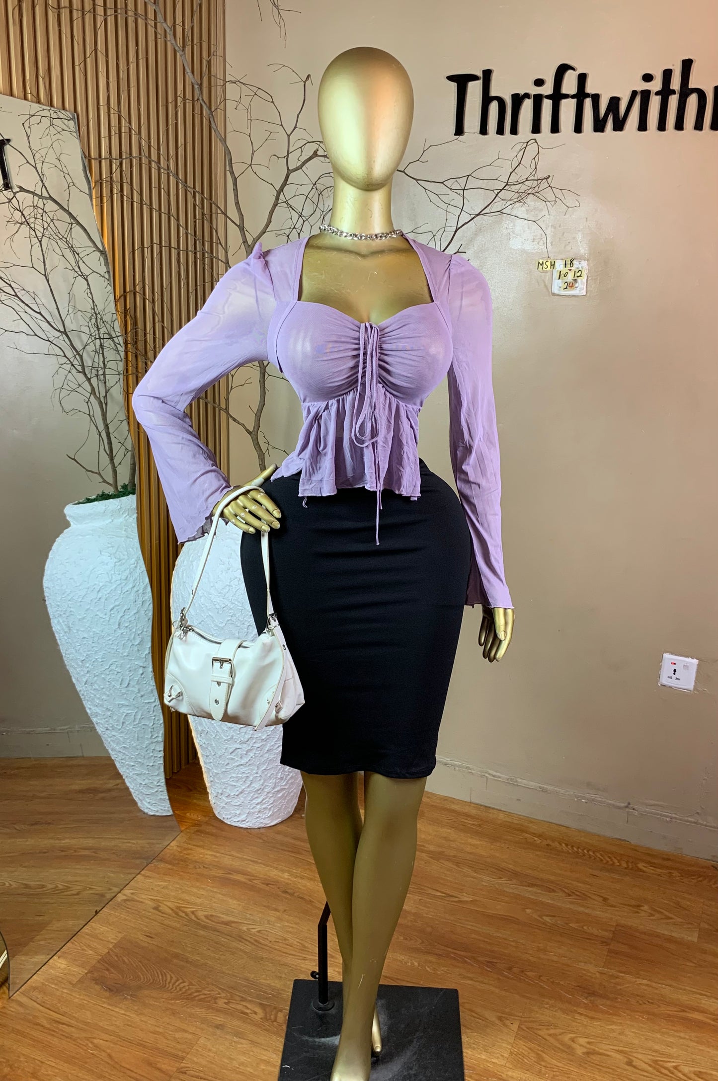 SIZE12 MSH18 LILAC MESH TOP ONLY